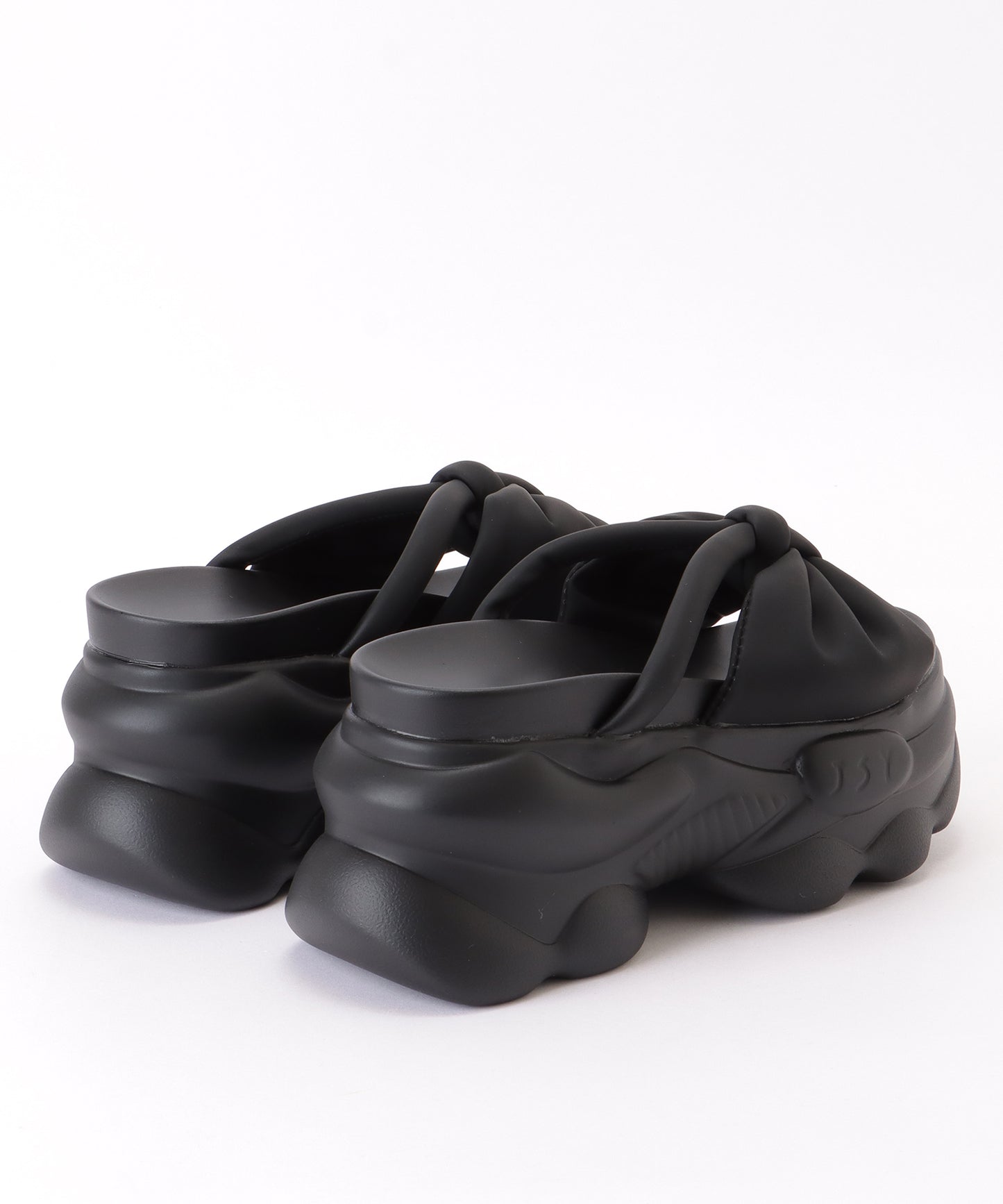 リボン バンド 厚底 ボリューム サンダル