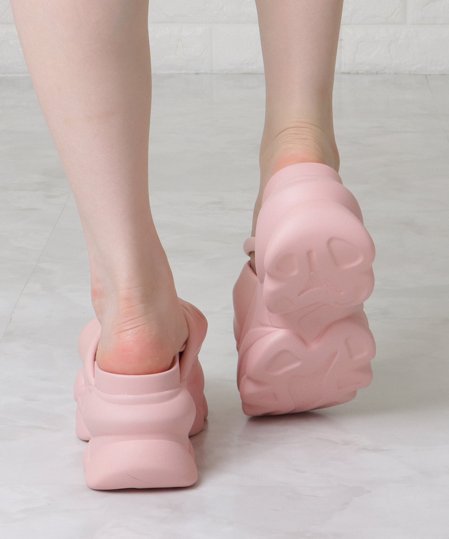 リボン バンド 厚底 ボリューム サンダル