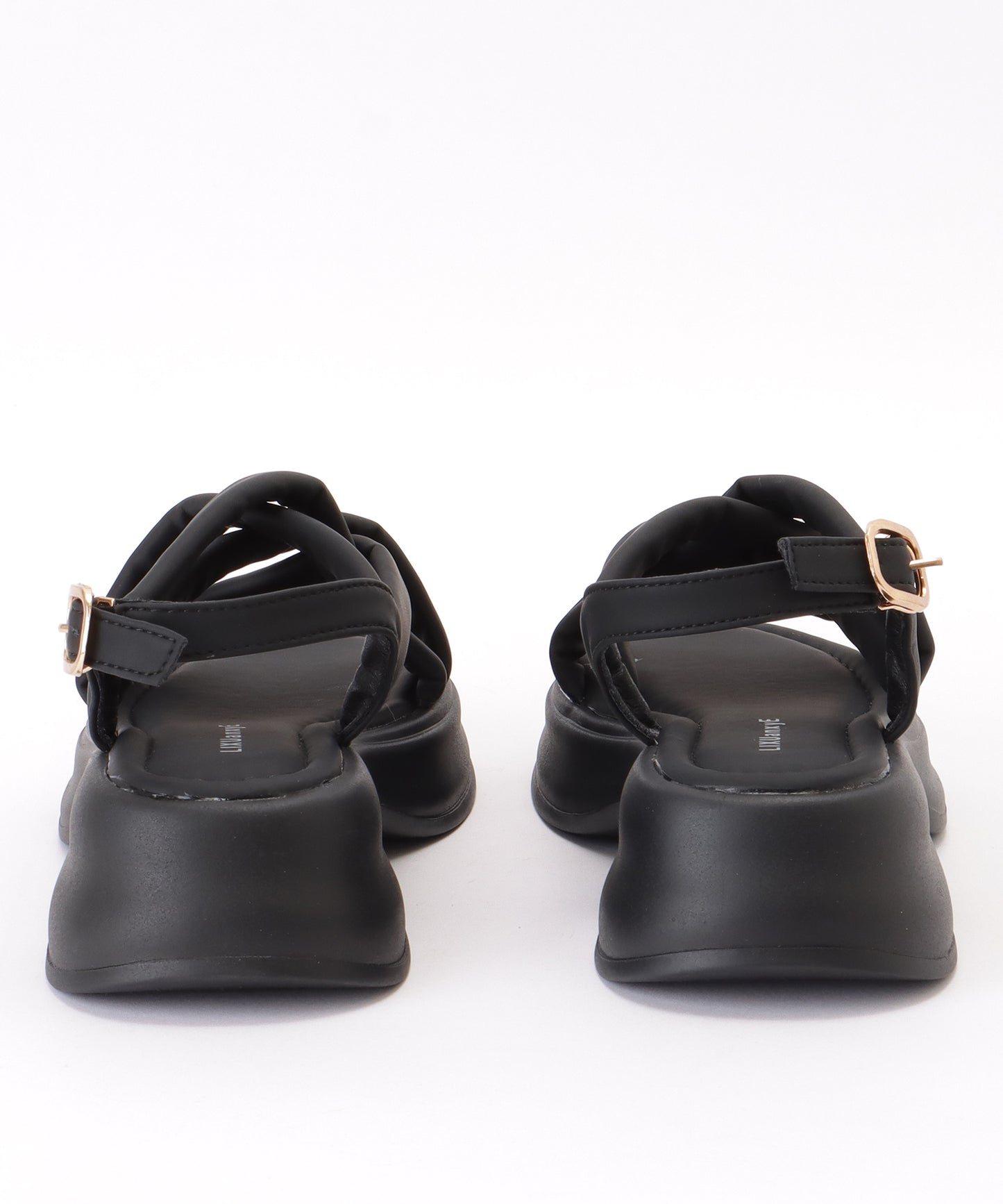 ソフト メッシュ バックストラップ 厚底 サンダル