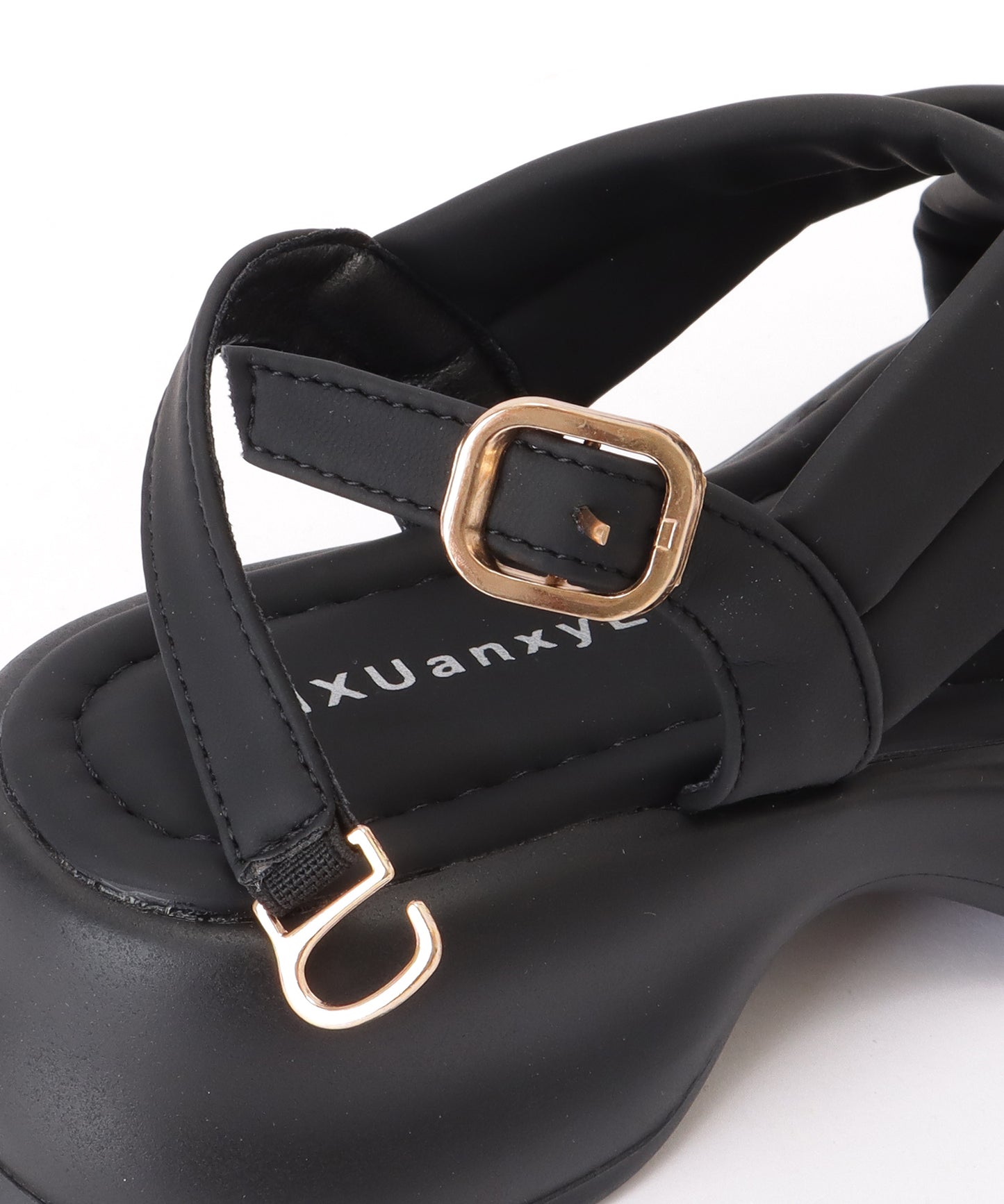 ソフト メッシュ バックストラップ 厚底 サンダル