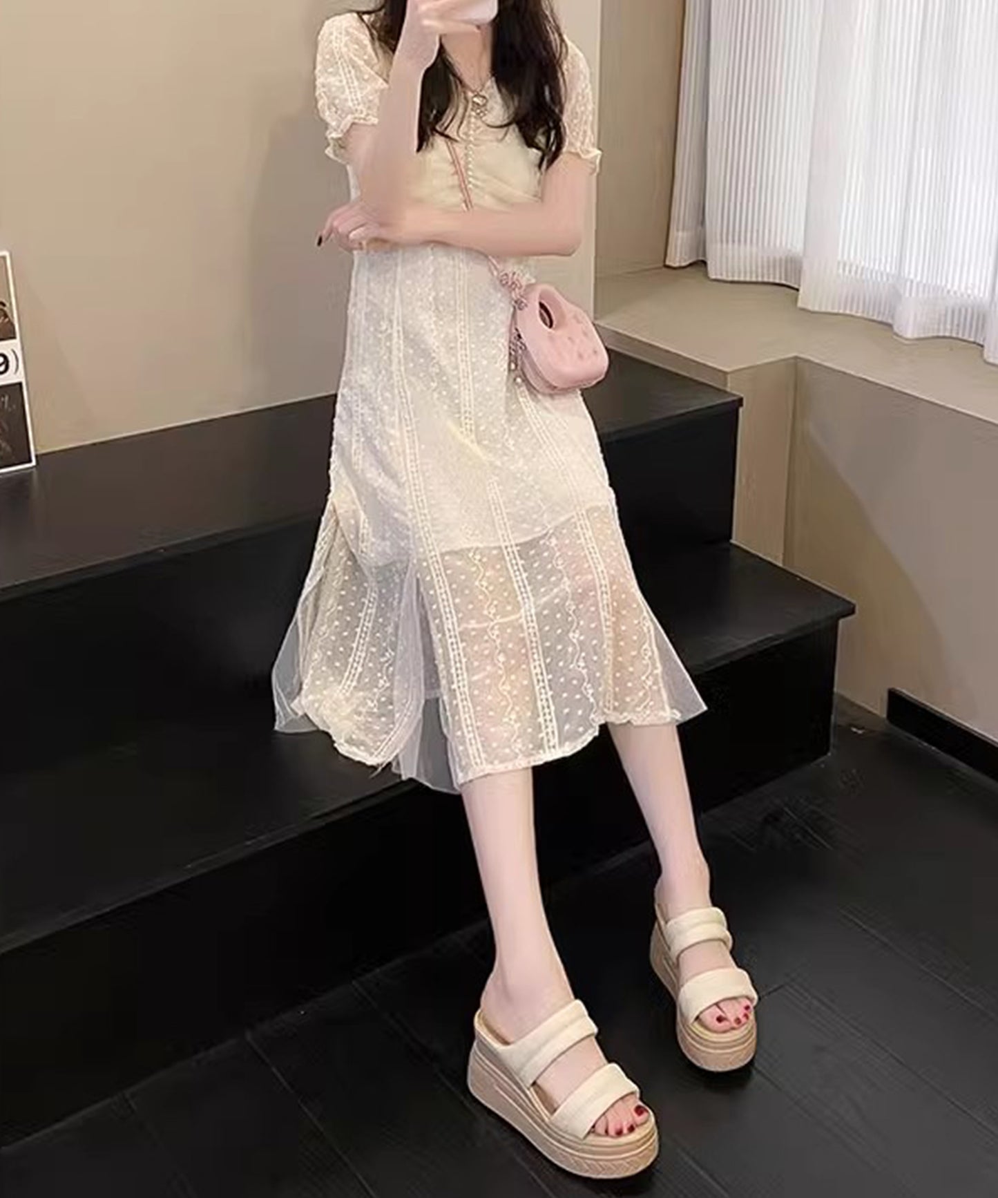 厚底 ウエッジ ヒール サンダル