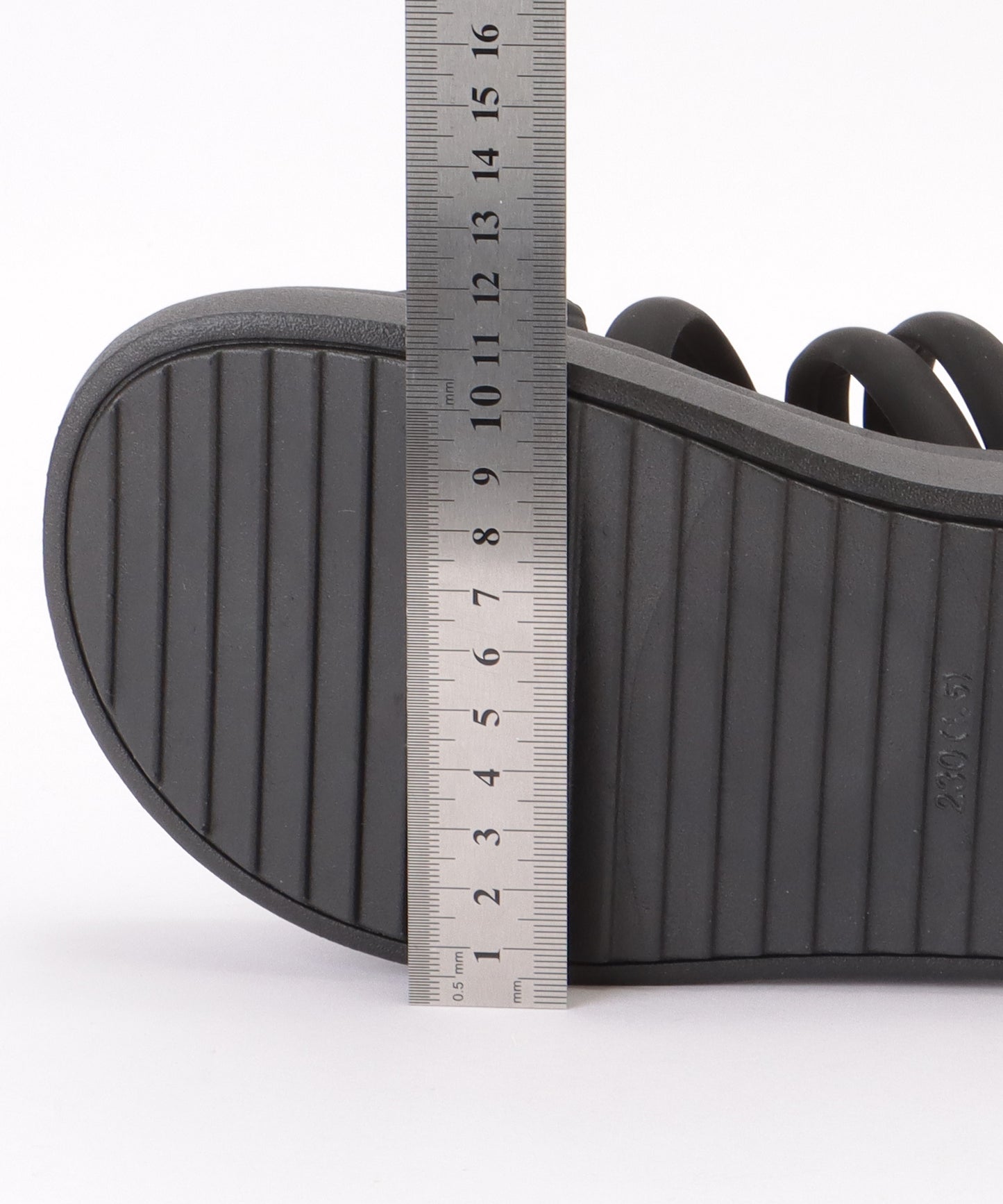 ソフト ギャザー ストラップ コンフォート フラット サンダル