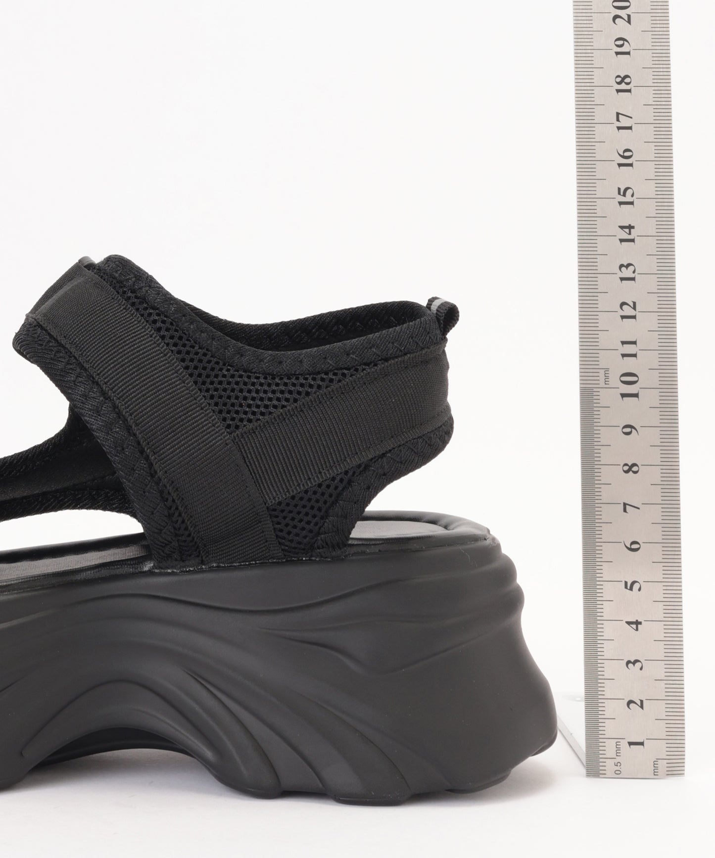 軽量 ボリューム 厚底 ストラップ スポーツ サンダル