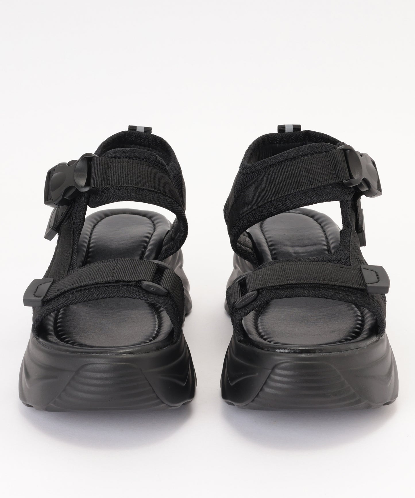 軽量 ボリューム 厚底 ストラップ スポーツ サンダル