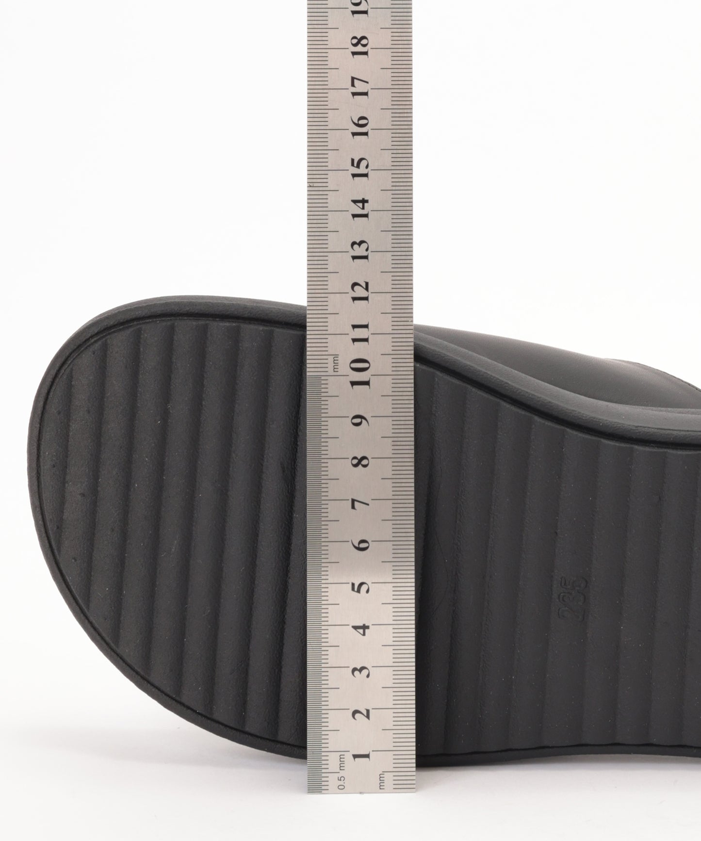 アシンメトリー スライド トング 厚底 サンダル