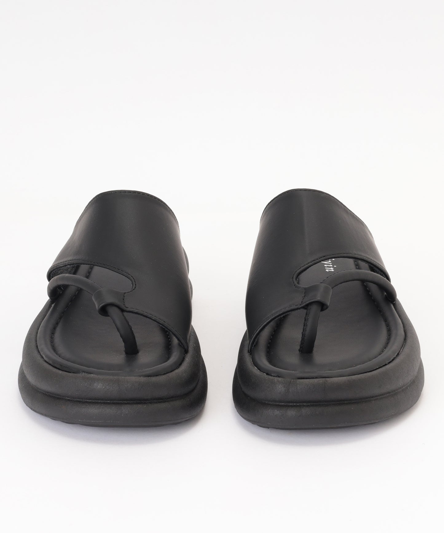 アシンメトリー スライド トング 厚底 サンダル