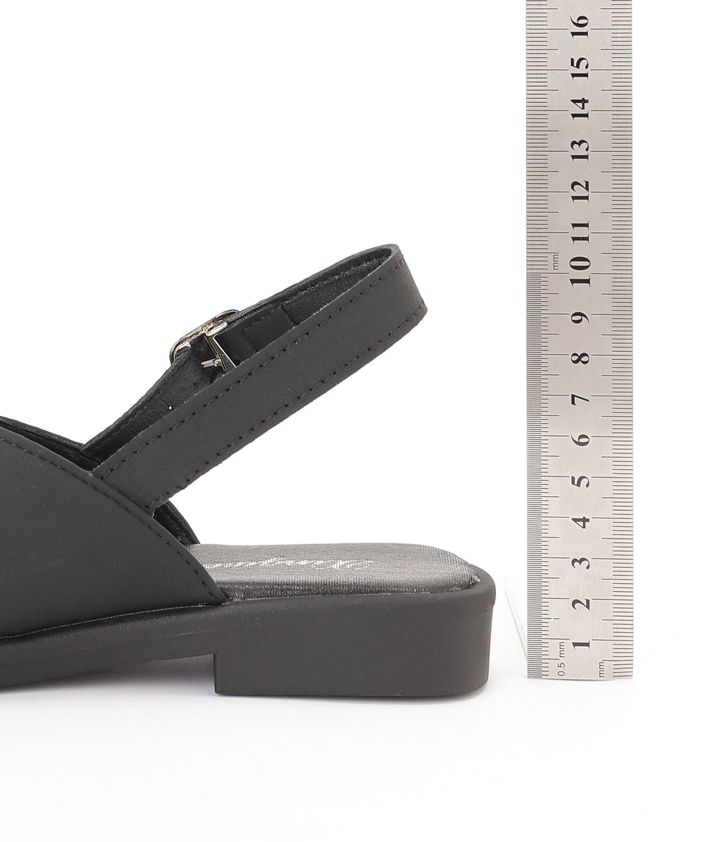 レザー調 クロス バックストラップ フラット サンダル