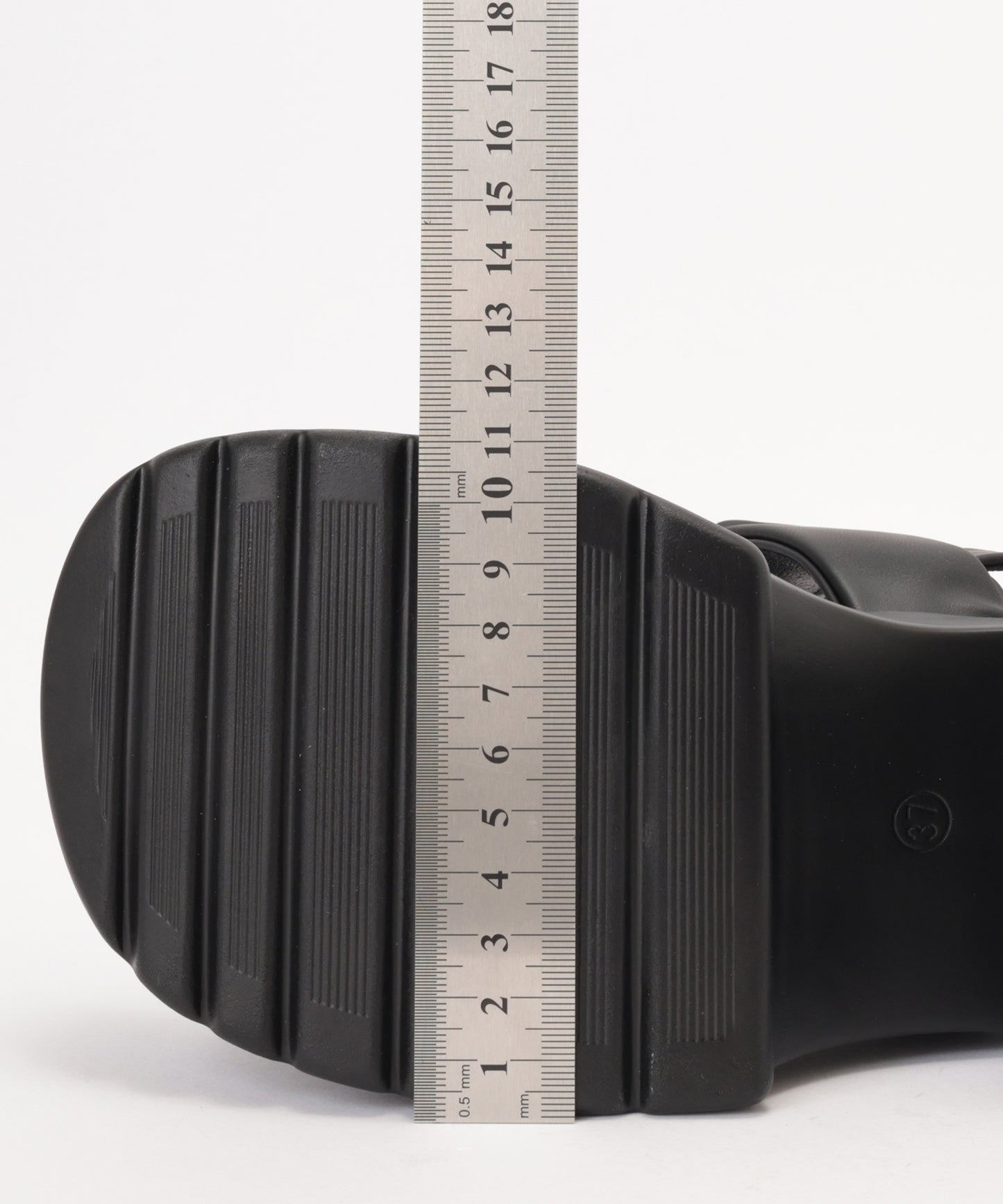 ギャザー ダブルベルト バックストラップ 厚底 サンダル