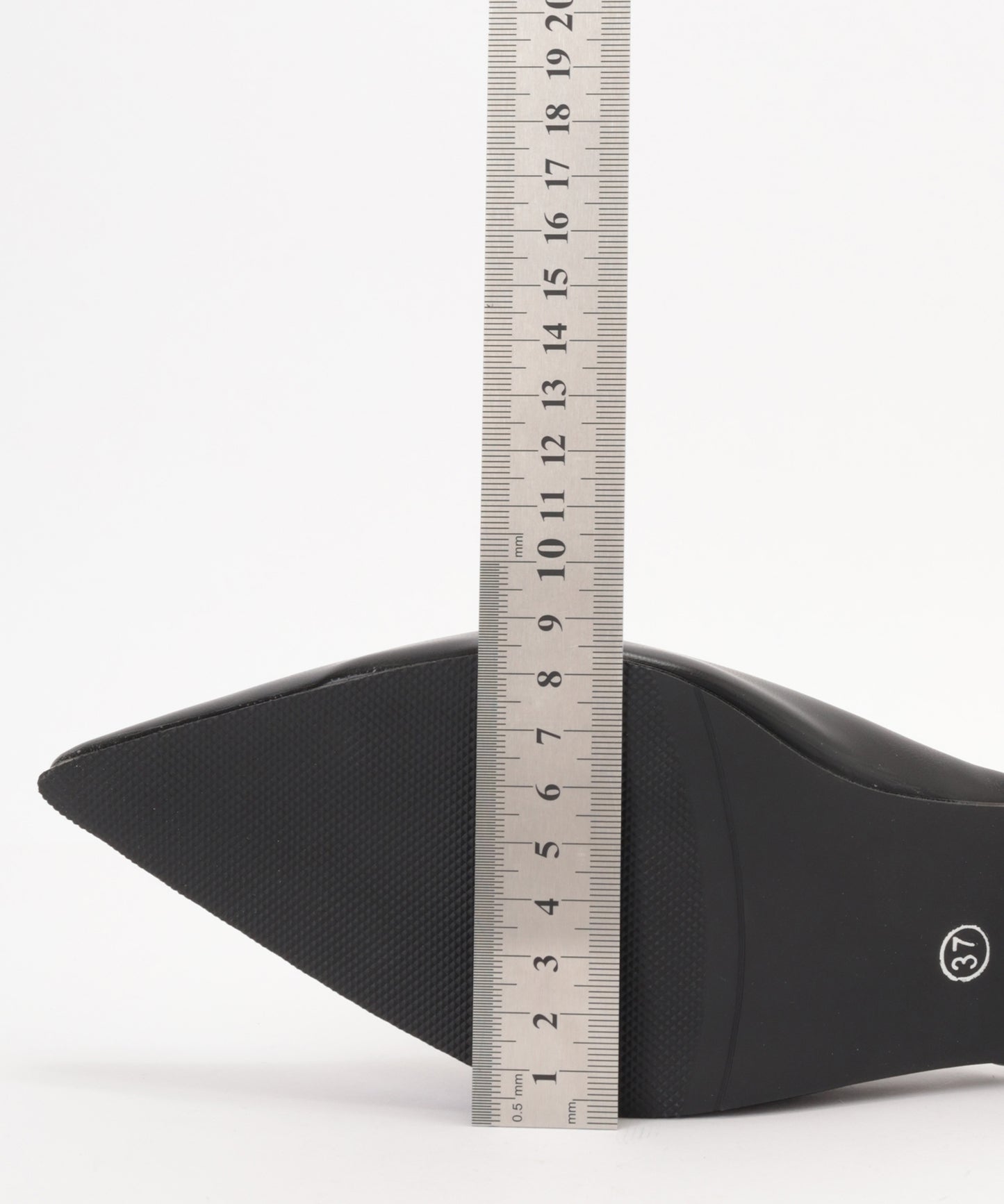 ゴールド メタル ストラップ ポインテッドトゥ ミュール ヒール サンダル