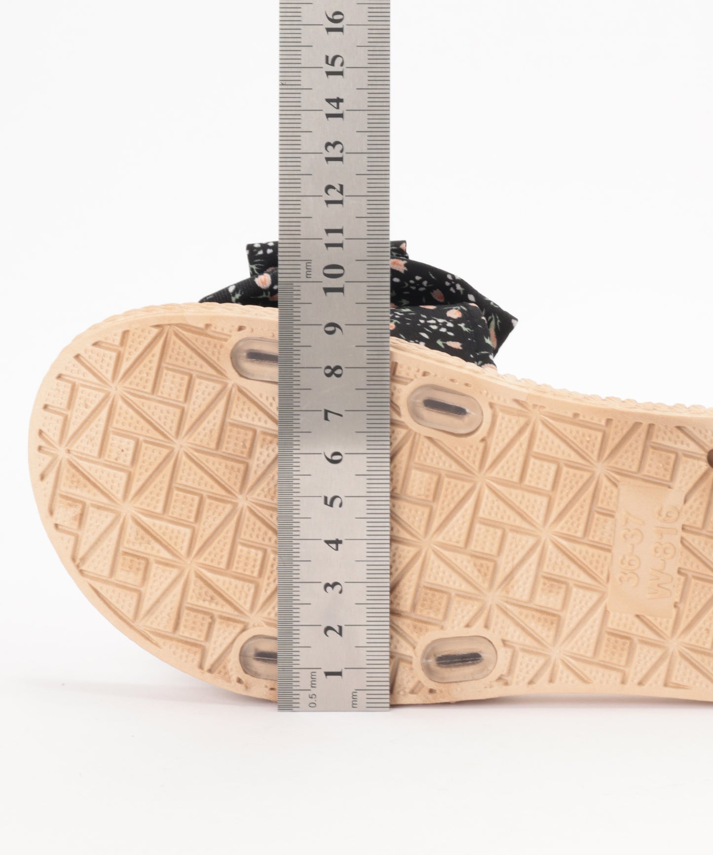 花柄 リボン エスパドリーユ風 フラット サンダル