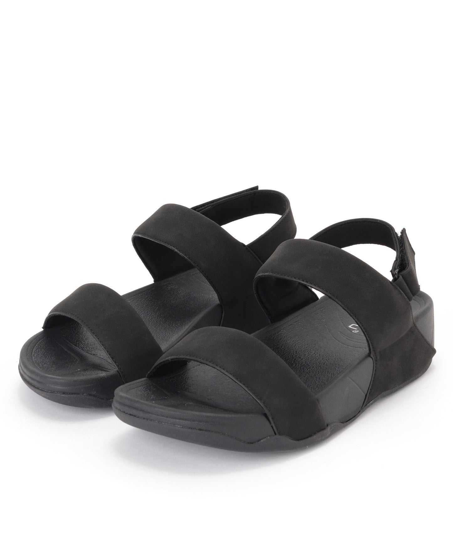 ダブルバンド バックストラップ 厚底 スポーツ サンダル シューズ