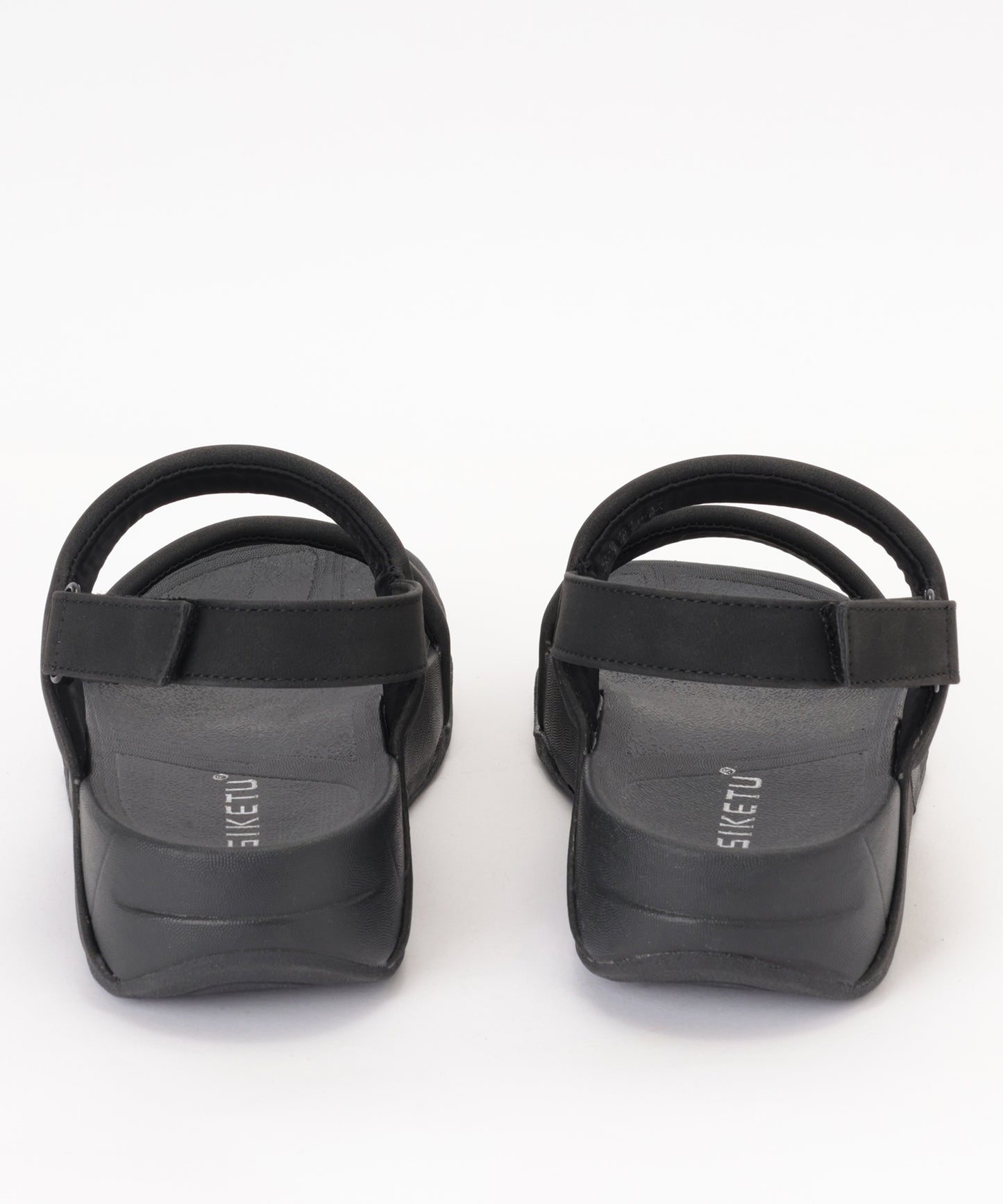 ダブルバンド バックストラップ 厚底 スポーツ サンダル シューズ