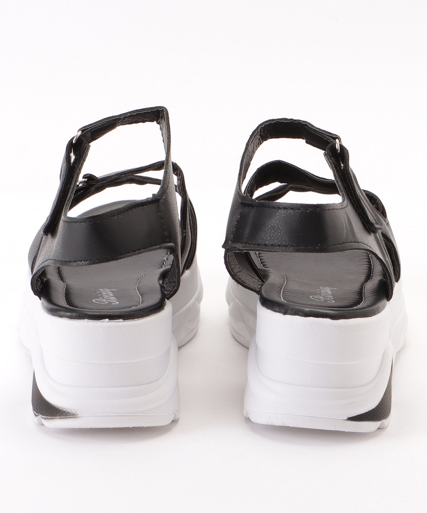 メタルアクセント厚底スポーツサンダル