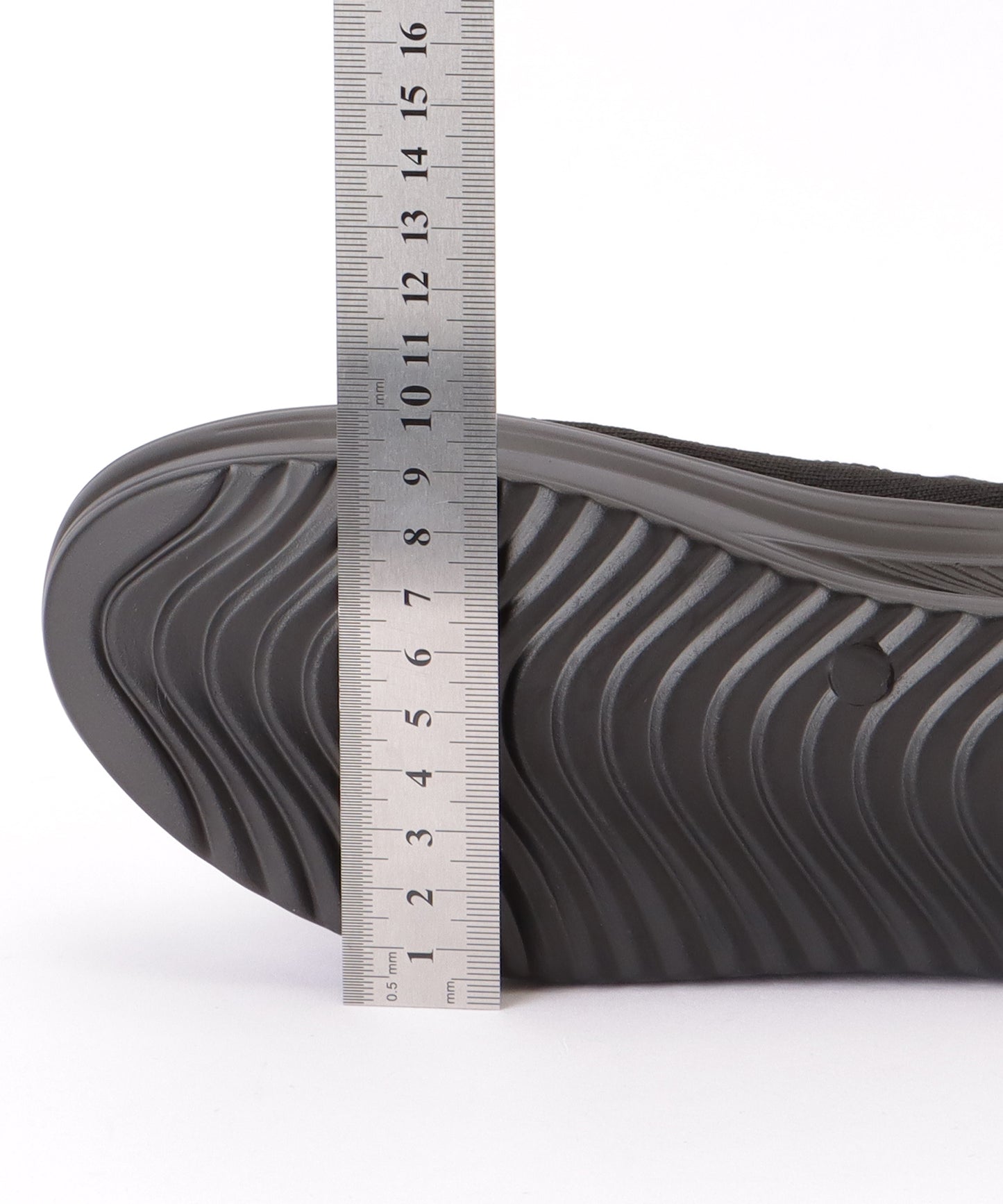 ソリッドカラー 厚底 メッシュ スリッポン シューズ