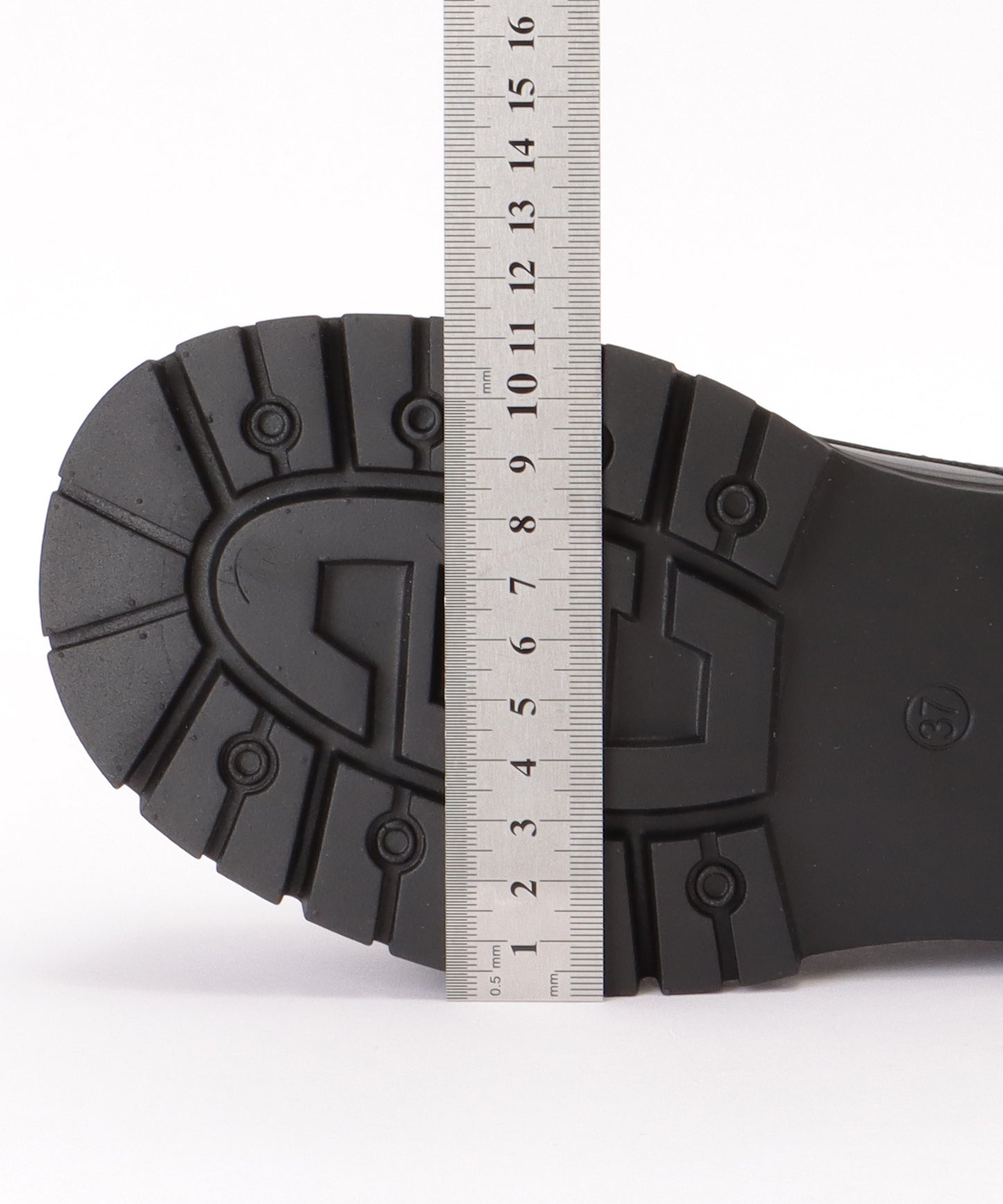 レザー調 厚底 レースアップ ショート ブーツ