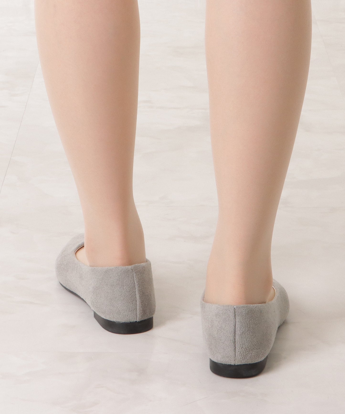 スエード調ベーシックポインテッドパンプス