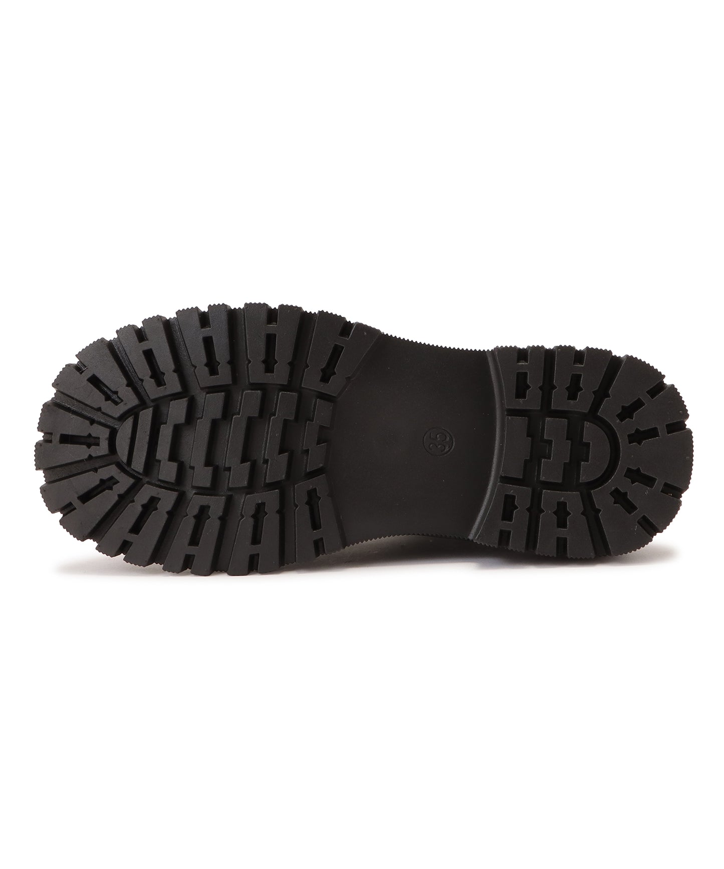 厚底レースアップショートブーツ