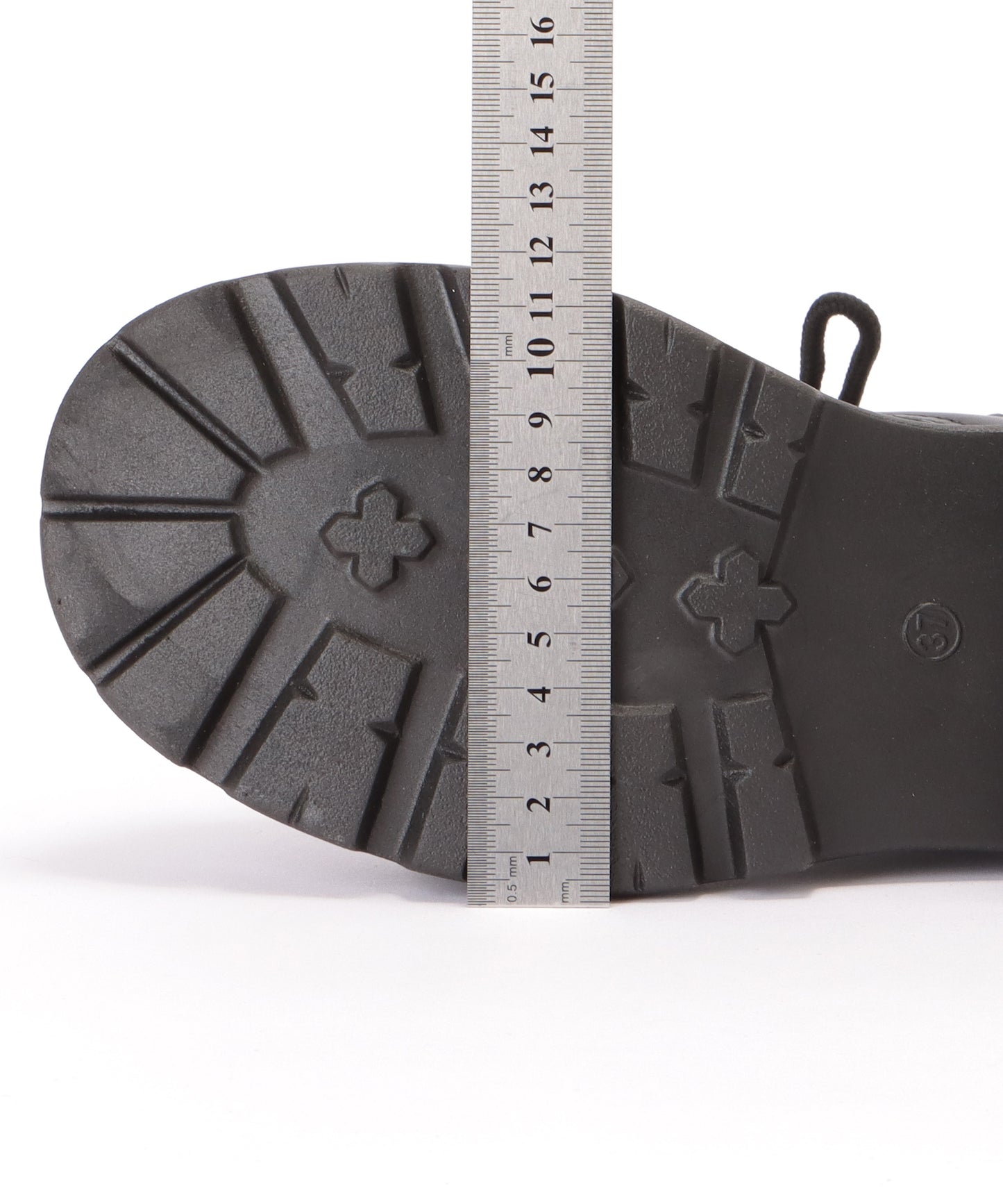 ボリュームソールラウンドレースアップブーツ