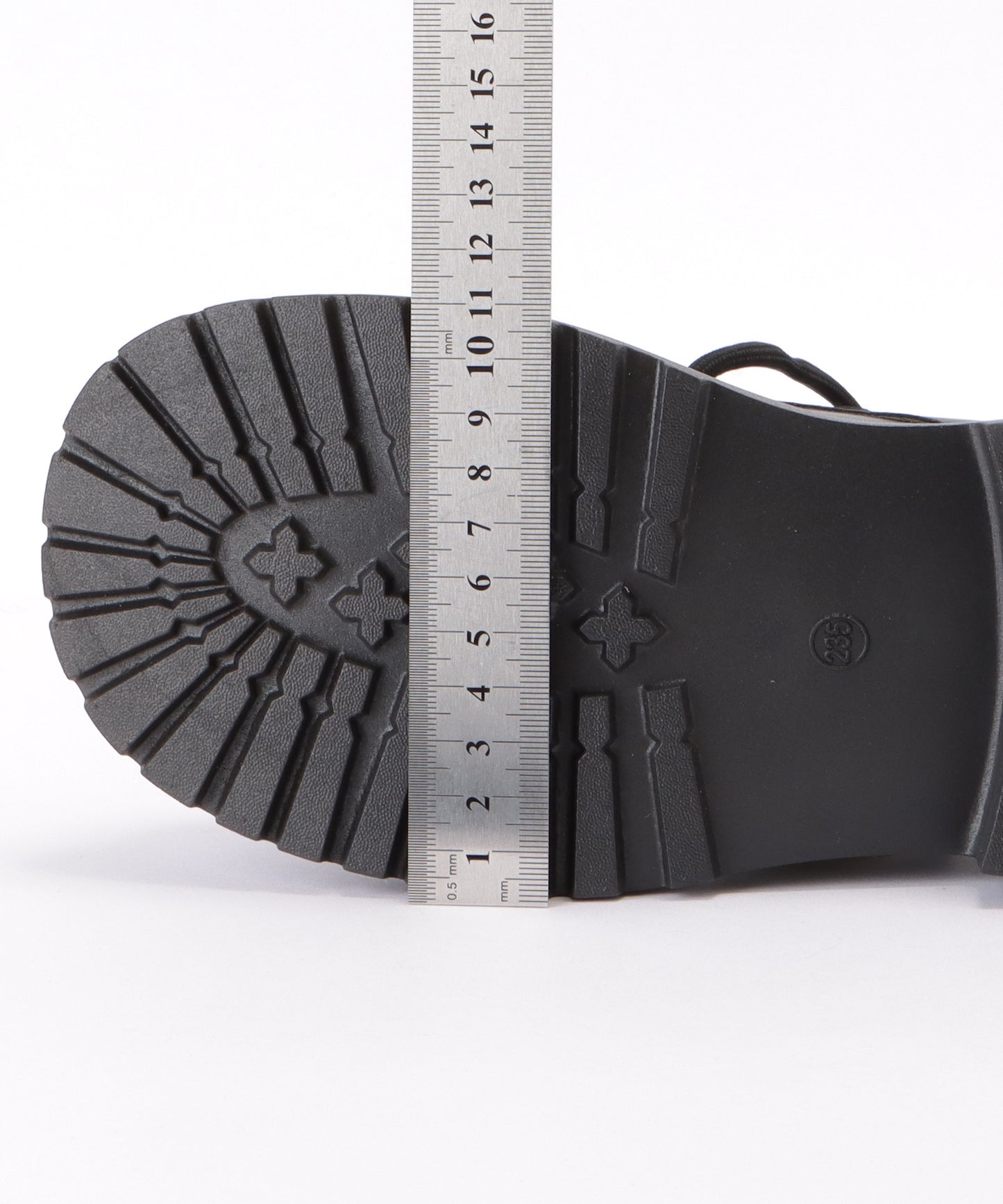 ボリュームソールレースアップショートブーツ