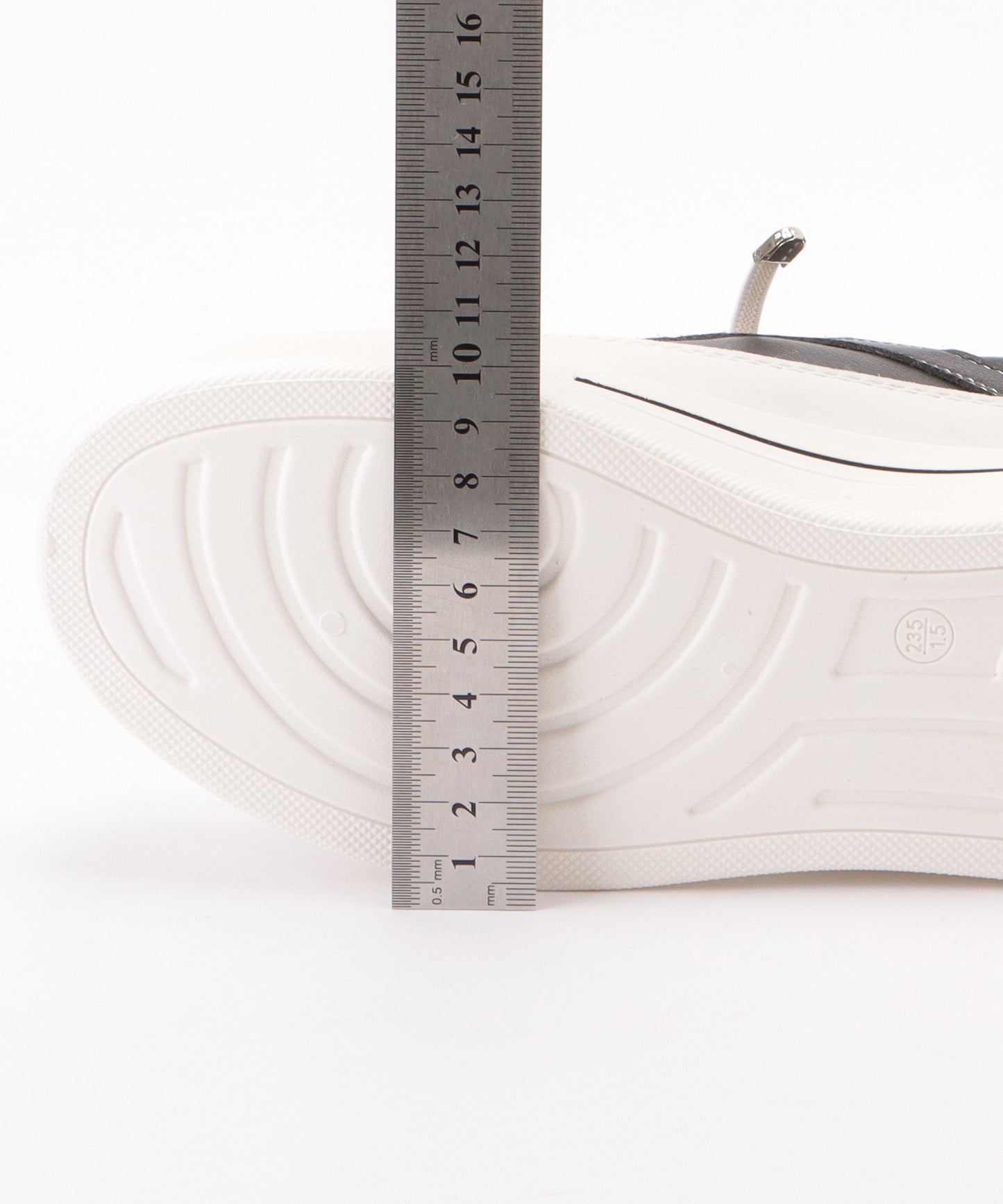 配色 ライン 厚底 レースアップ スニーカー