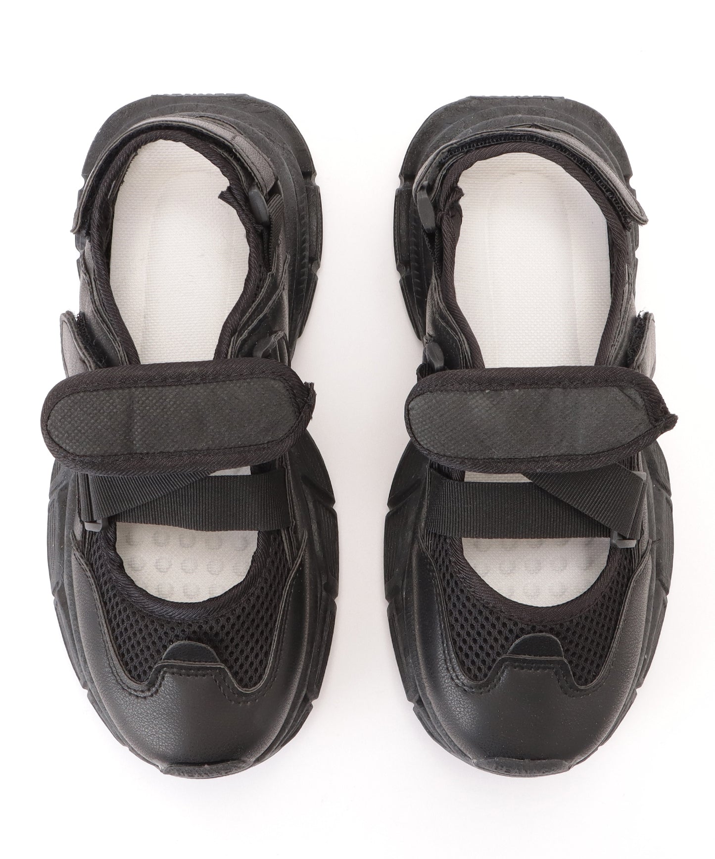 ベルクロ メッシュ コンフォート サンダル シューズ