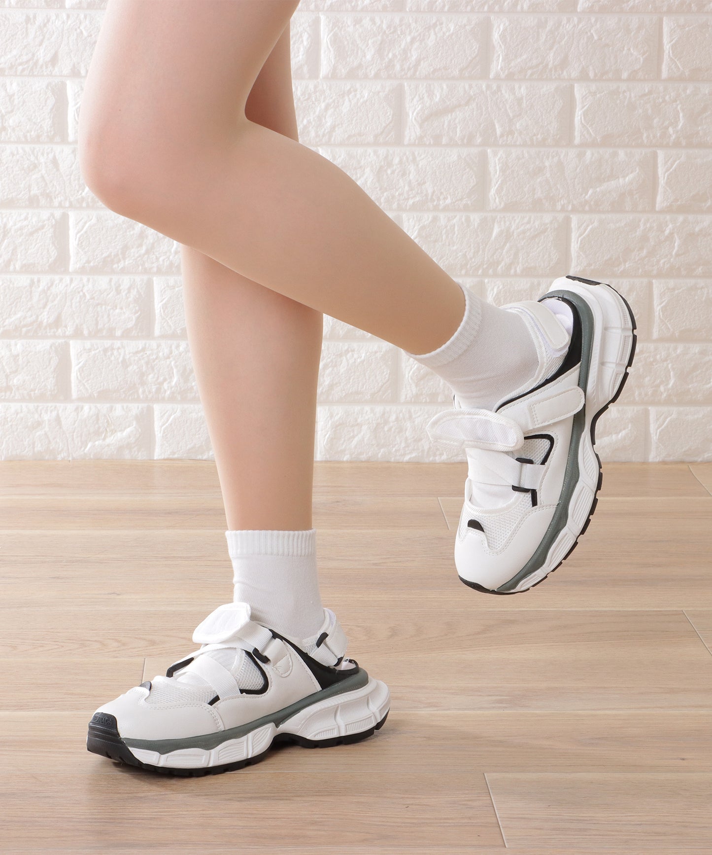 ベルクロ メッシュ コンフォート サンダル シューズ