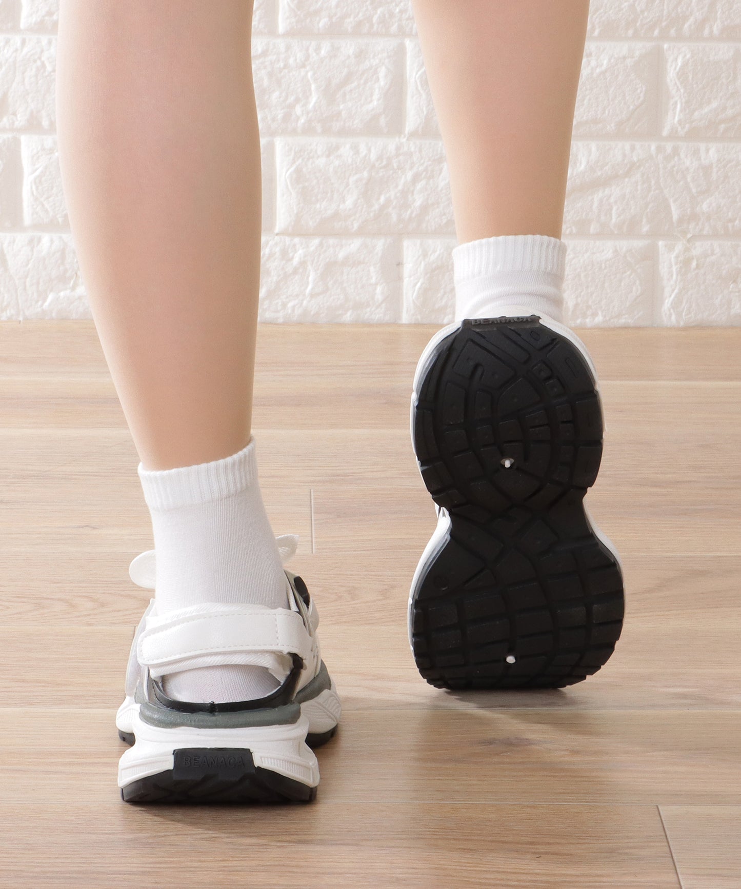 ベルクロ メッシュ コンフォート サンダル シューズ