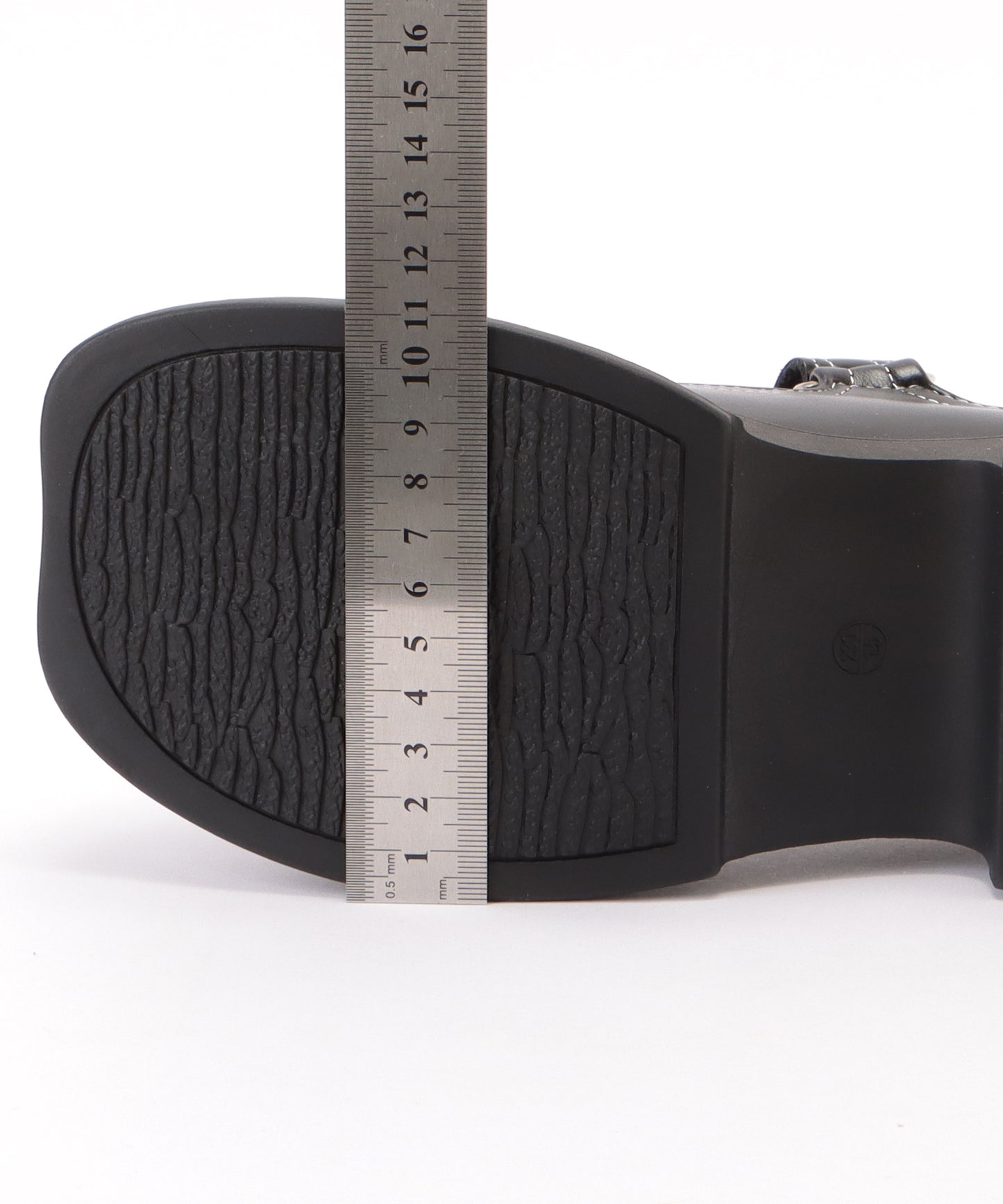 配色 ステッチ 厚底 ストラップ シューズ