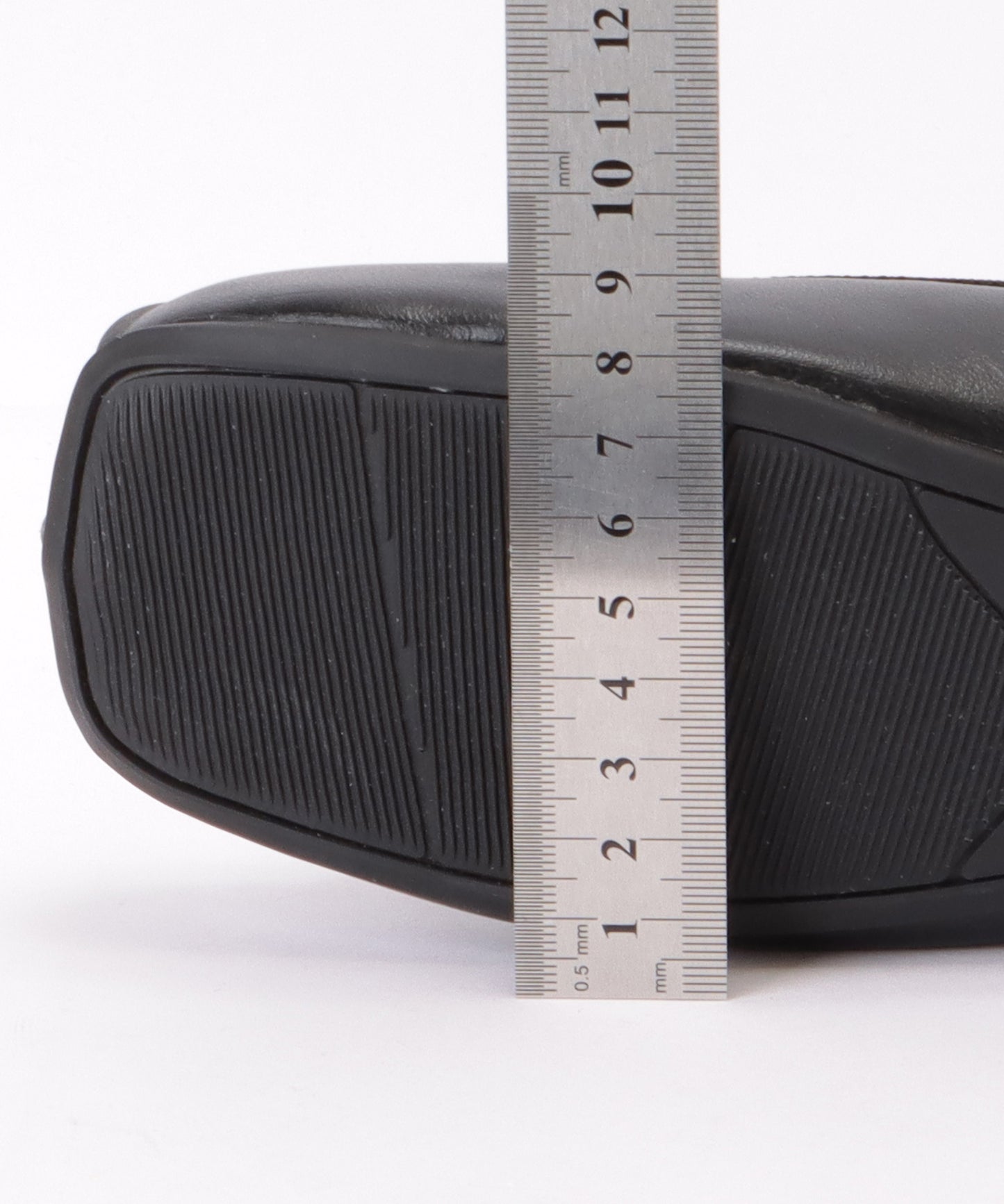 スクエアトゥ リボン付き ストラップ バレエ パンプス