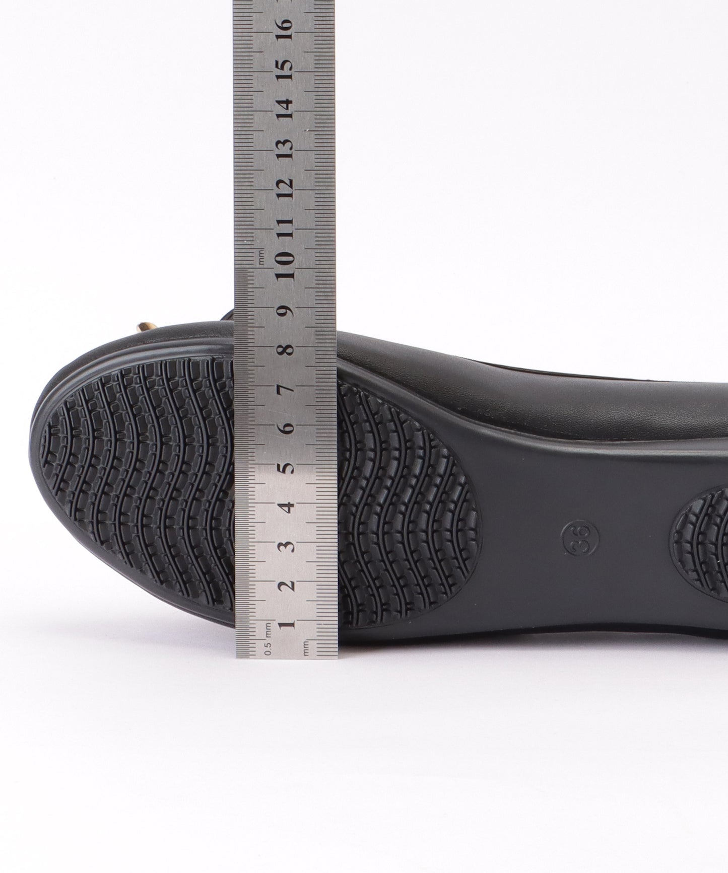 ラウンドトゥ リボン フラット バレエパンプス