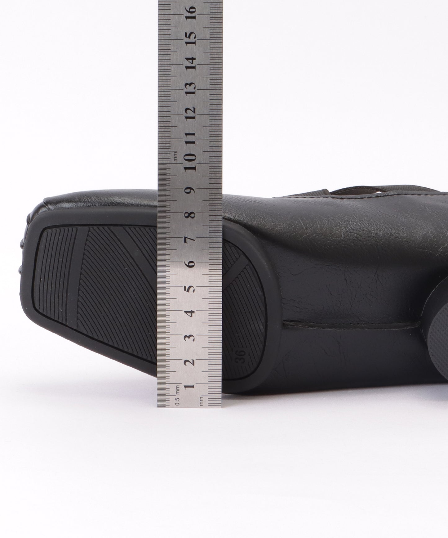 クロスストラップ スクエア ローヒール パンプス