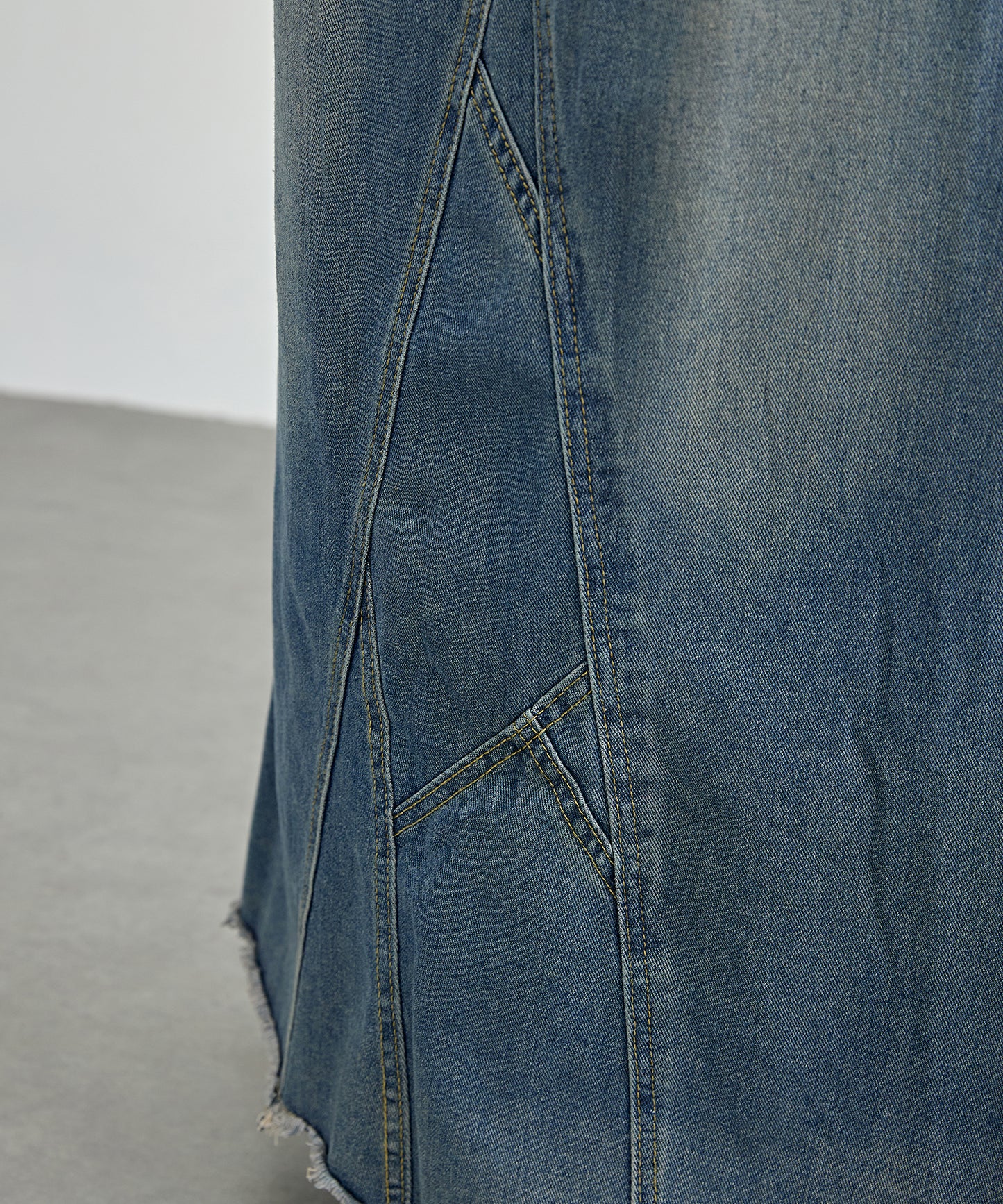 ハイウエスト ヴィンテージ リメイク デニム スカート