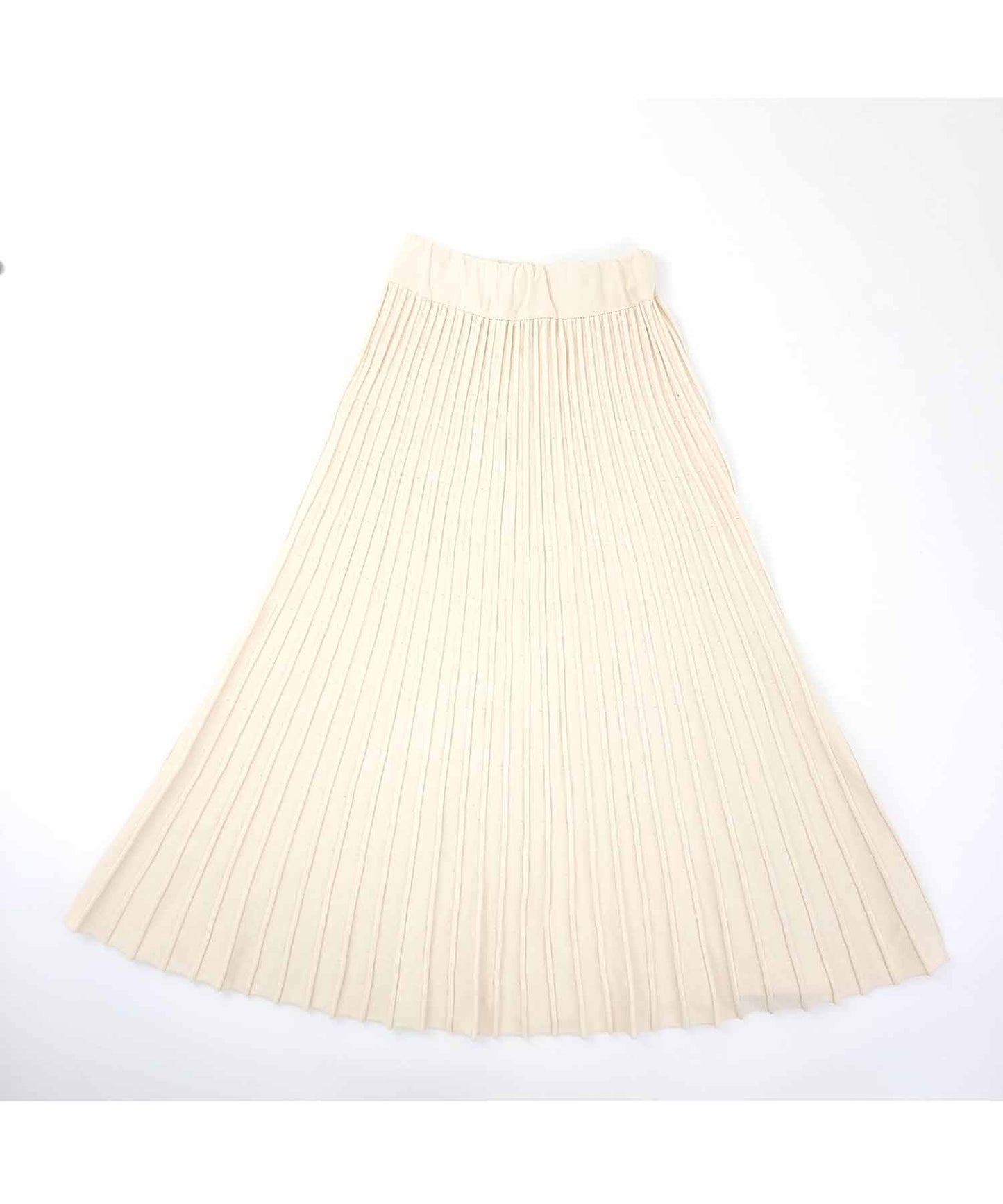 リブ ニット ウエストゴム Aライン ロングスカート