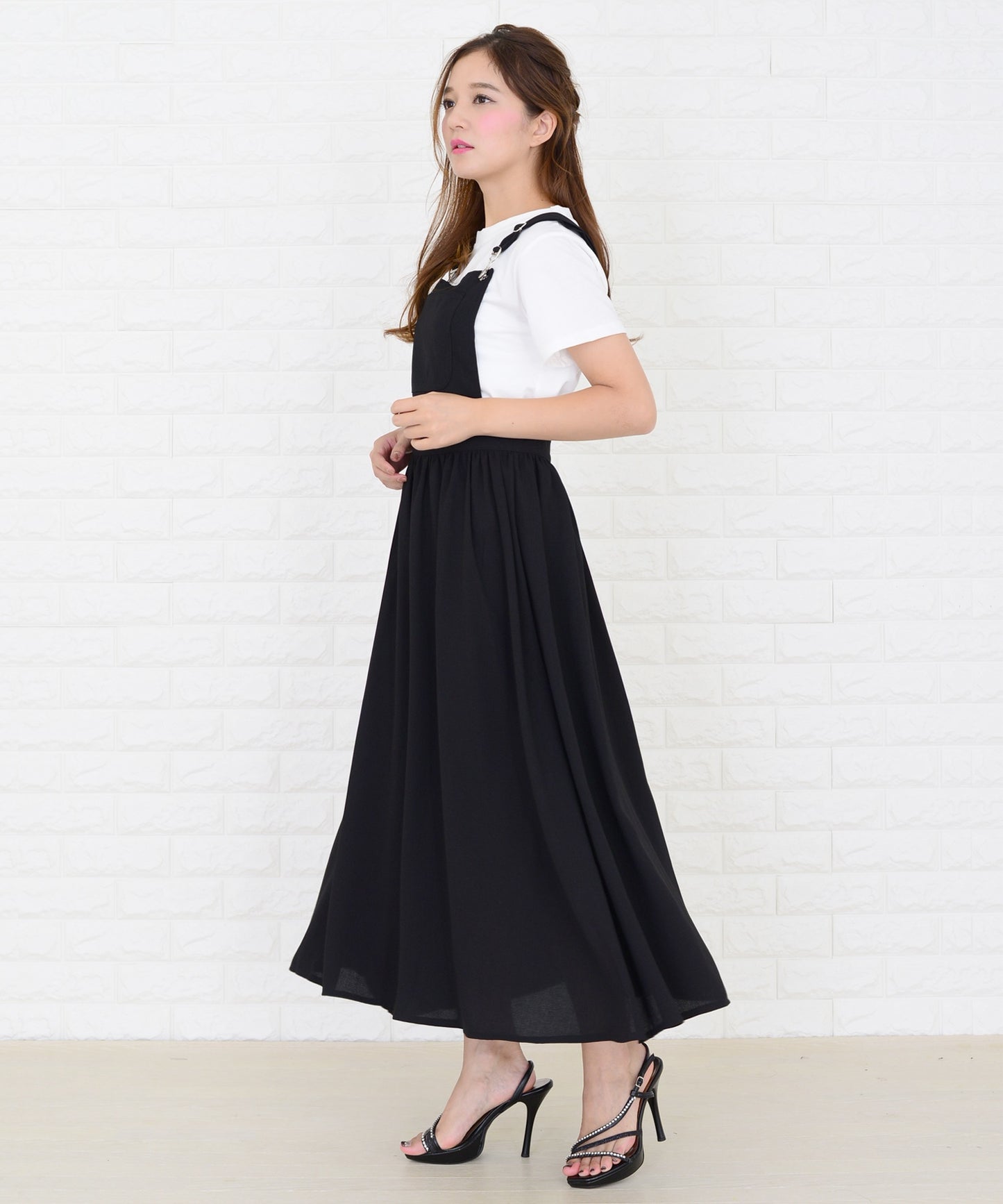 ふんわりサロペットワンピース・オールインワン