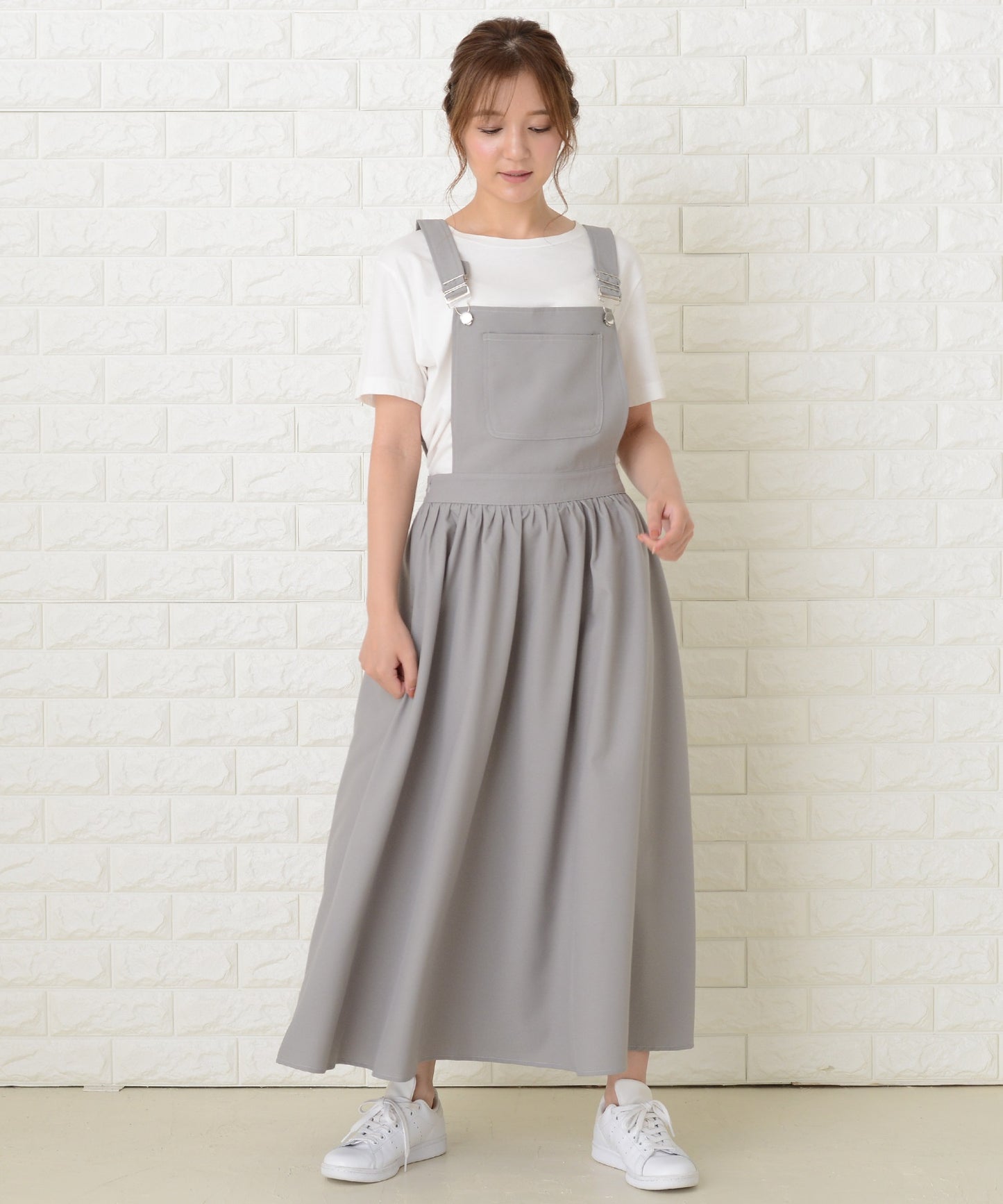 ふんわりサロペットワンピース・オールインワン