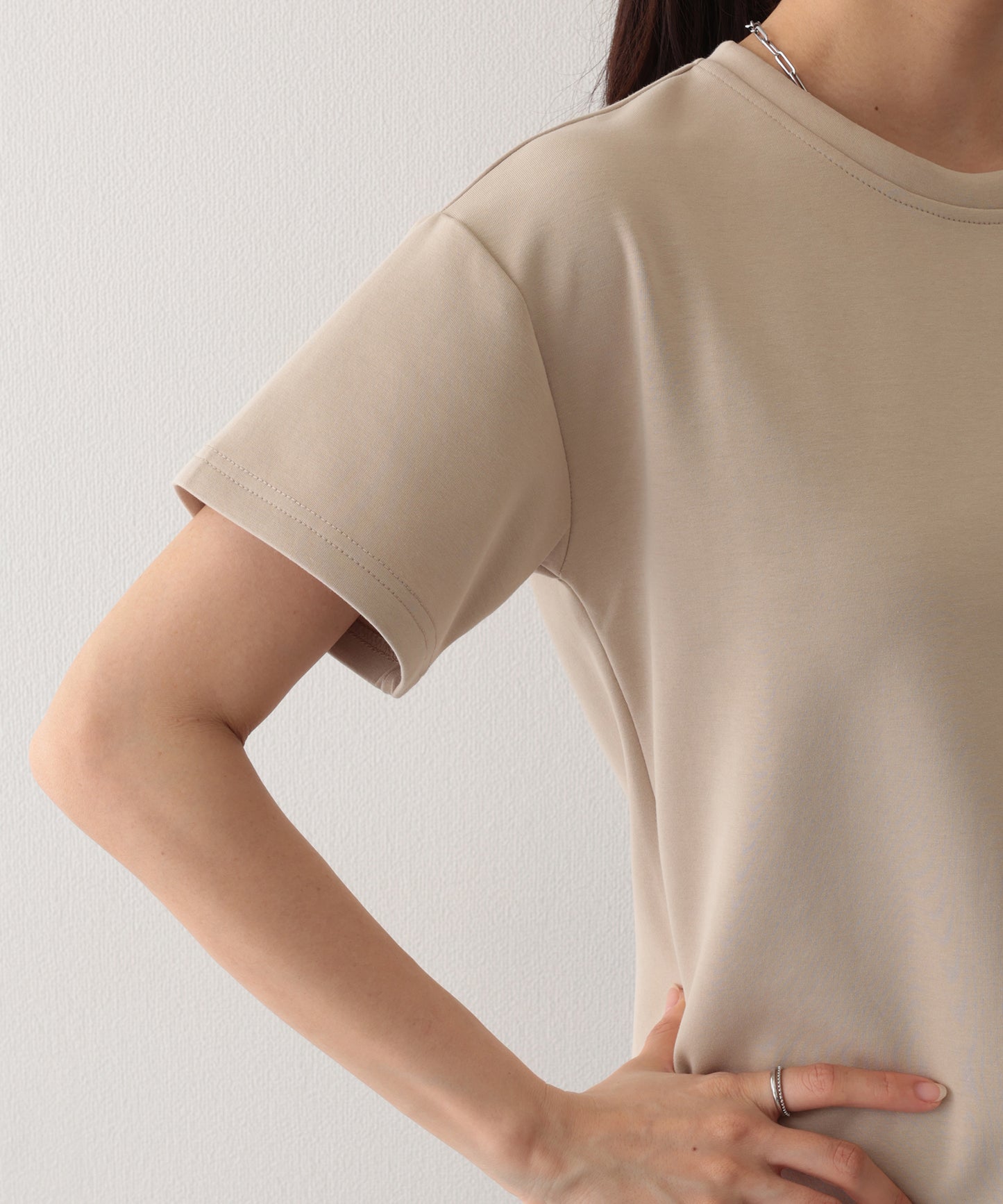 ソリッドカラー クルーネック 半袖 ベーシック Tシャツ
