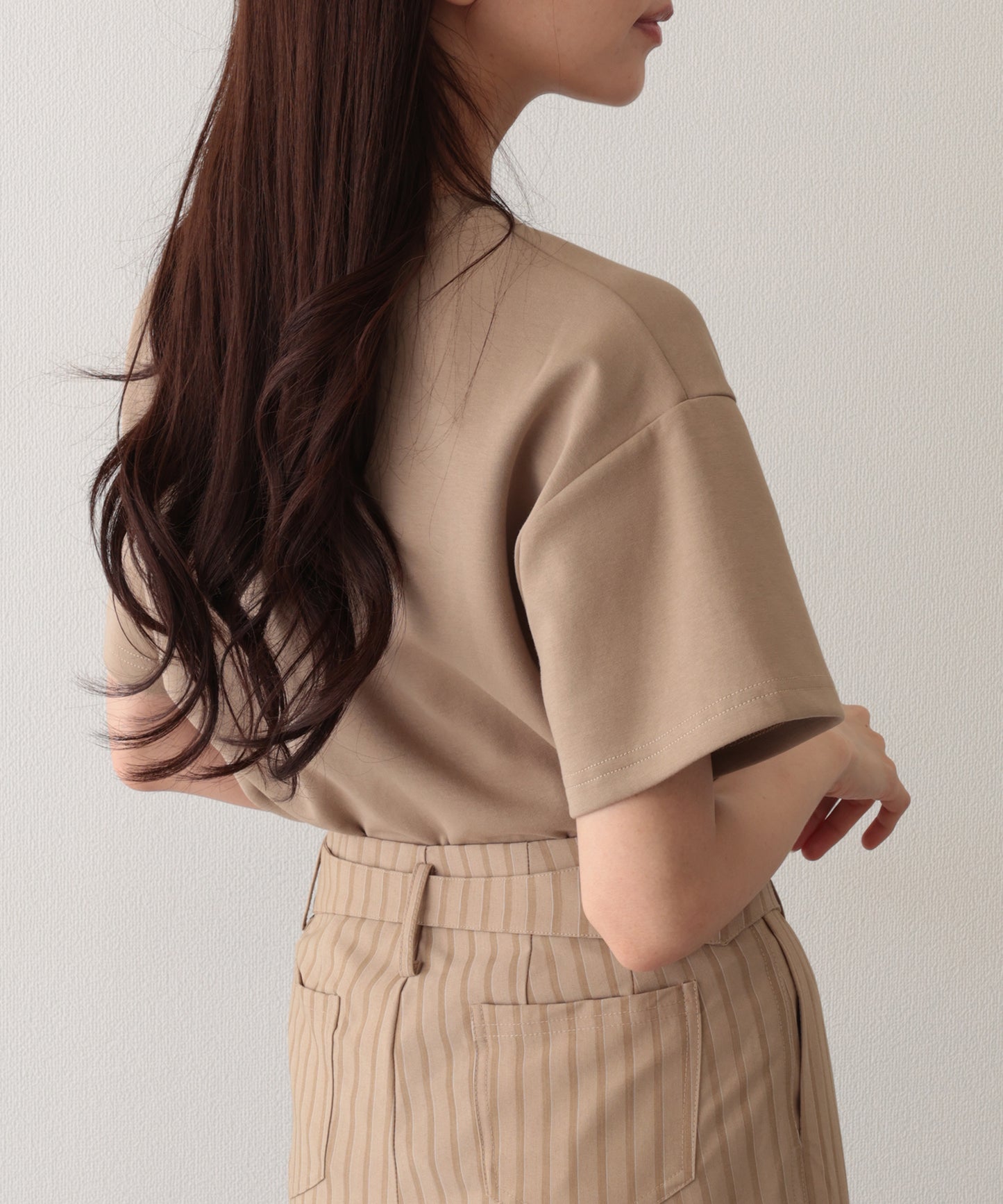ソリッドカラー クルーネック 半袖 ベーシック Tシャツ