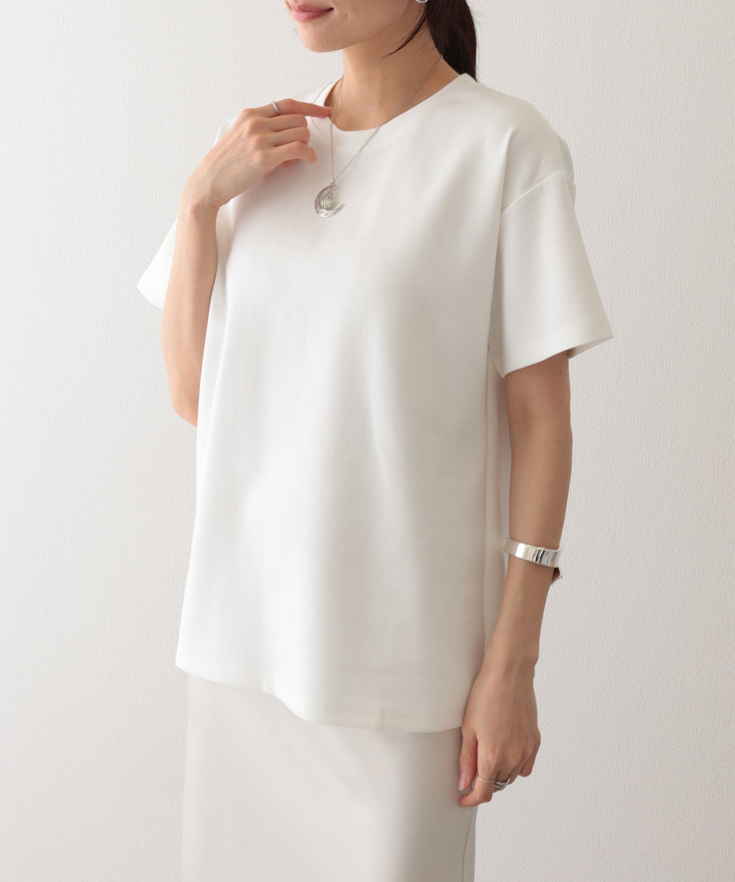ソリッドカラー クルーネック 半袖 ベーシック Tシャツ
