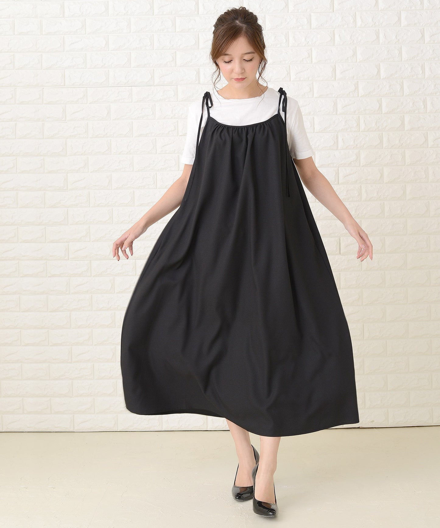 ゆったりキャミロングワンピース