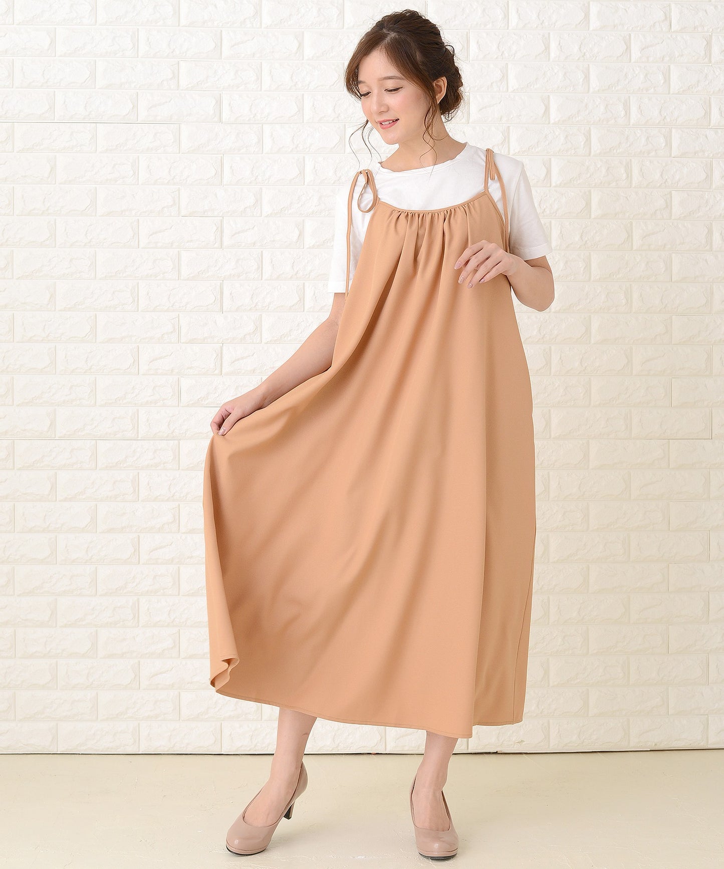 ゆったりキャミロングワンピース