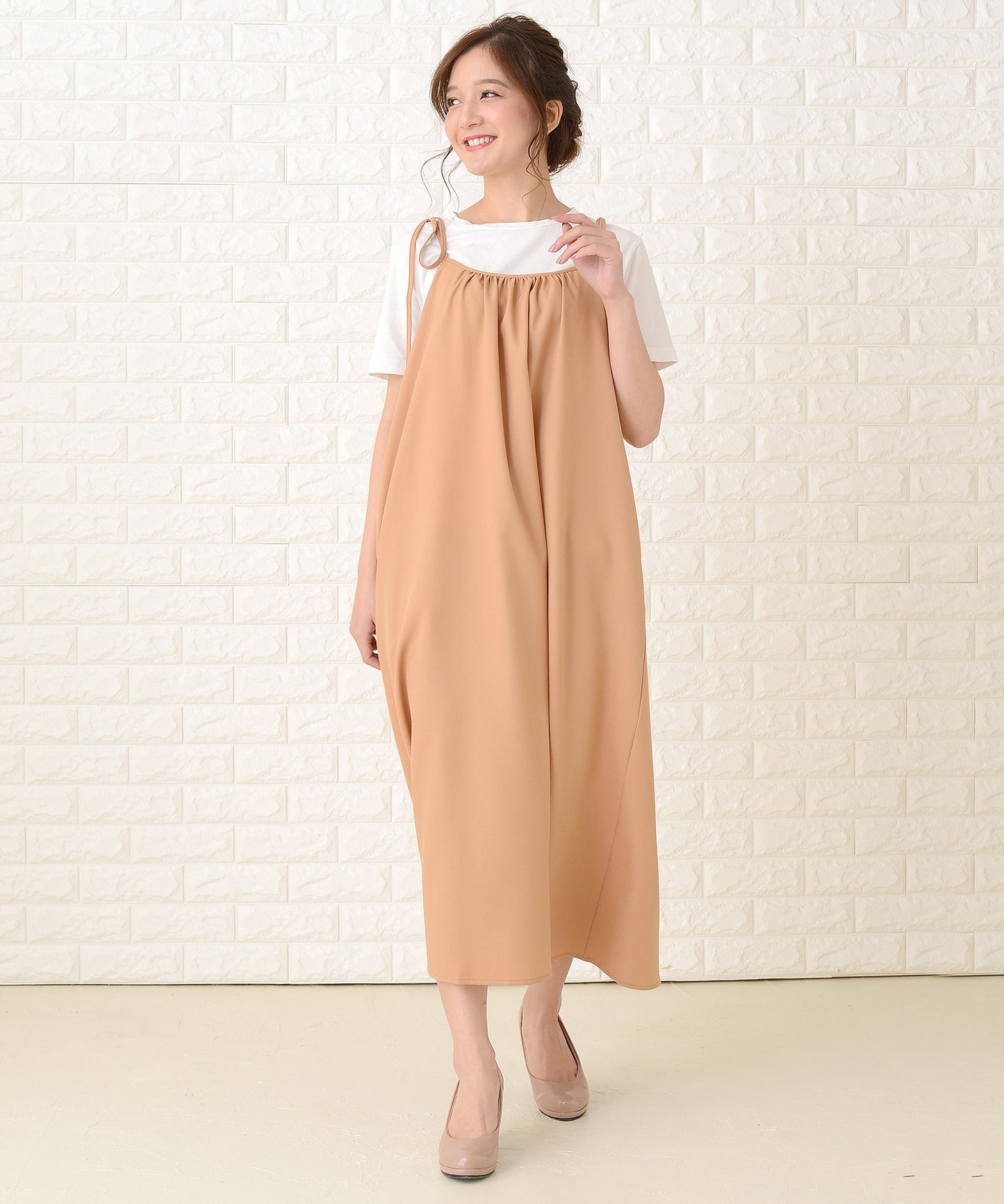 ゆったりキャミロングワンピース