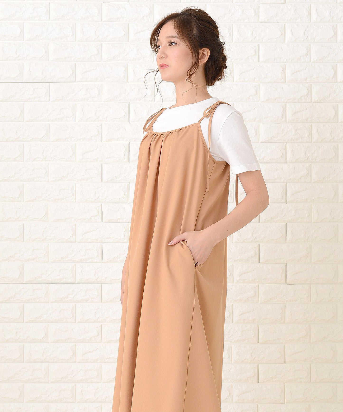 ゆったりキャミロングワンピース