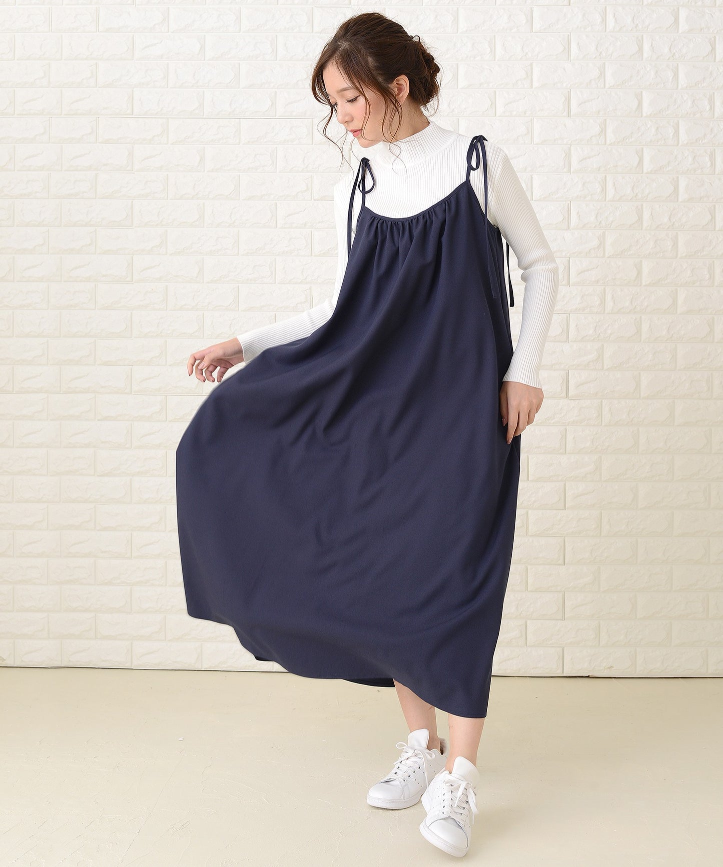 ゆったりキャミロングワンピース