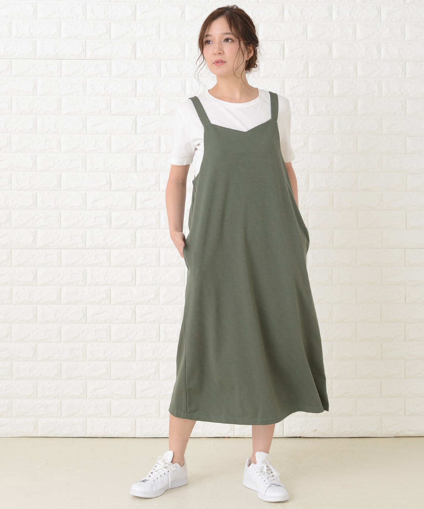 カジュアルワンピース ロング マキシ丈