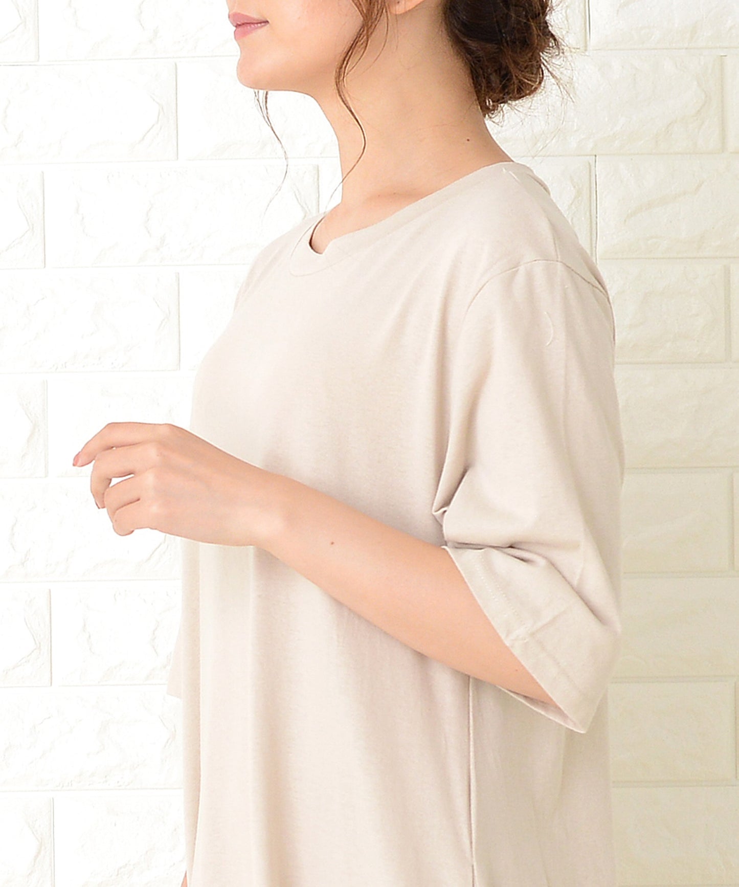 半袖ゆったりTシャツロングワンピース