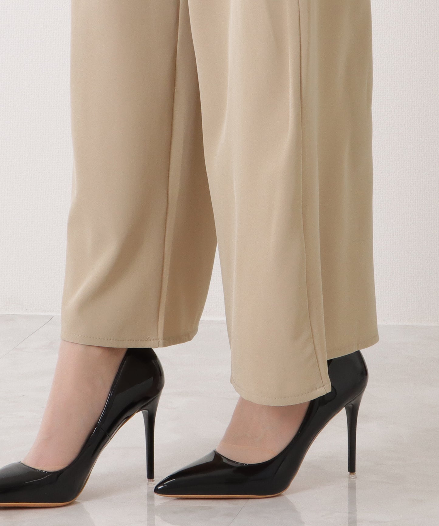 スタンドカラー オールインワン・パンツドレス