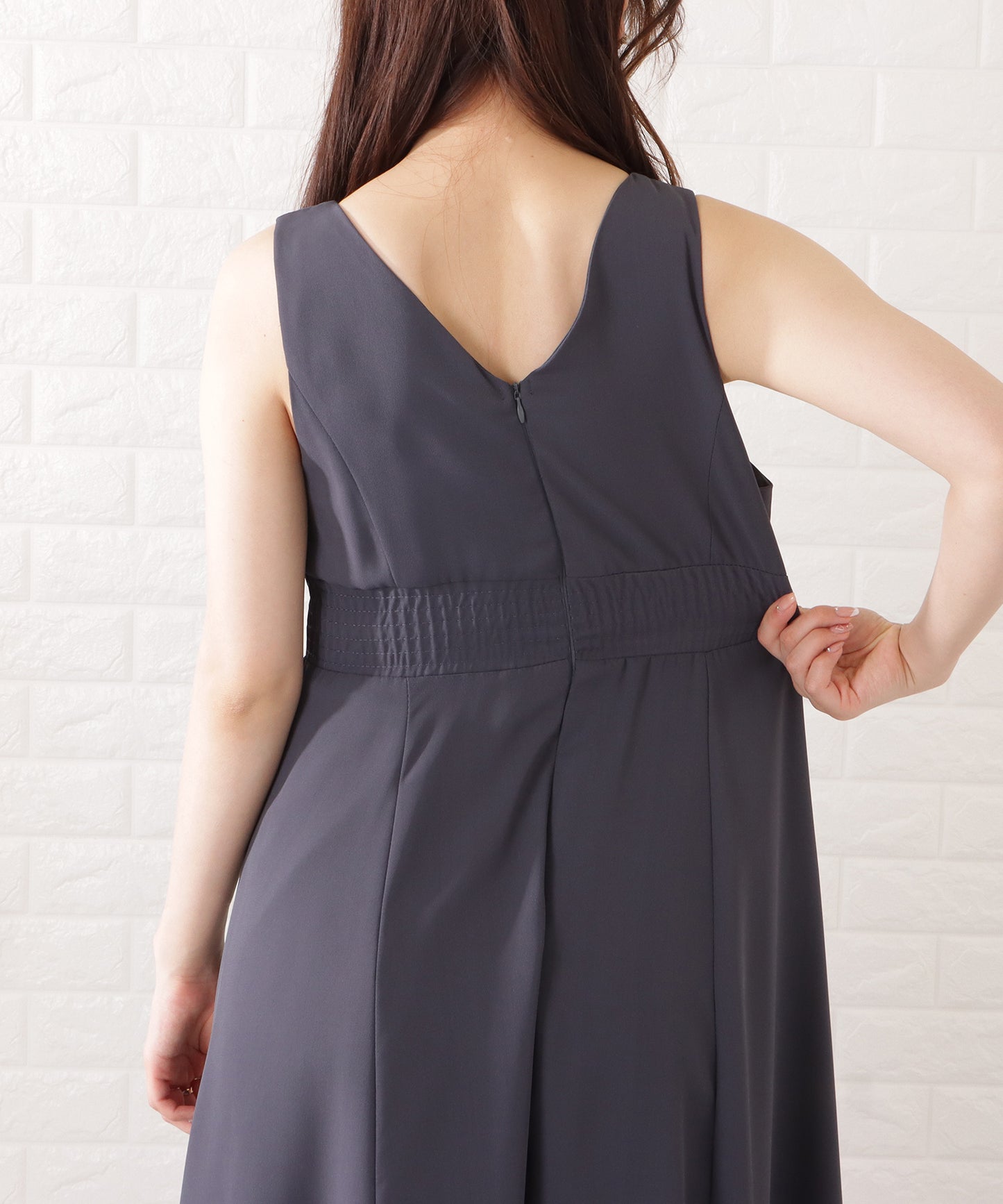 シフォンボレロ付きビスチェフレアワンピース