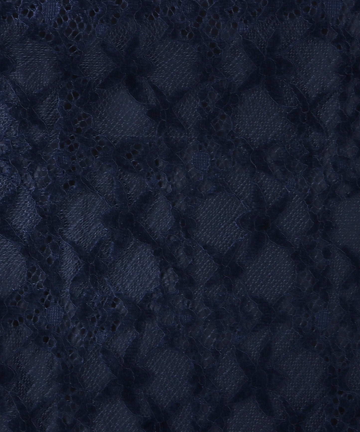 総レース7分袖Vネックフレアワンピース