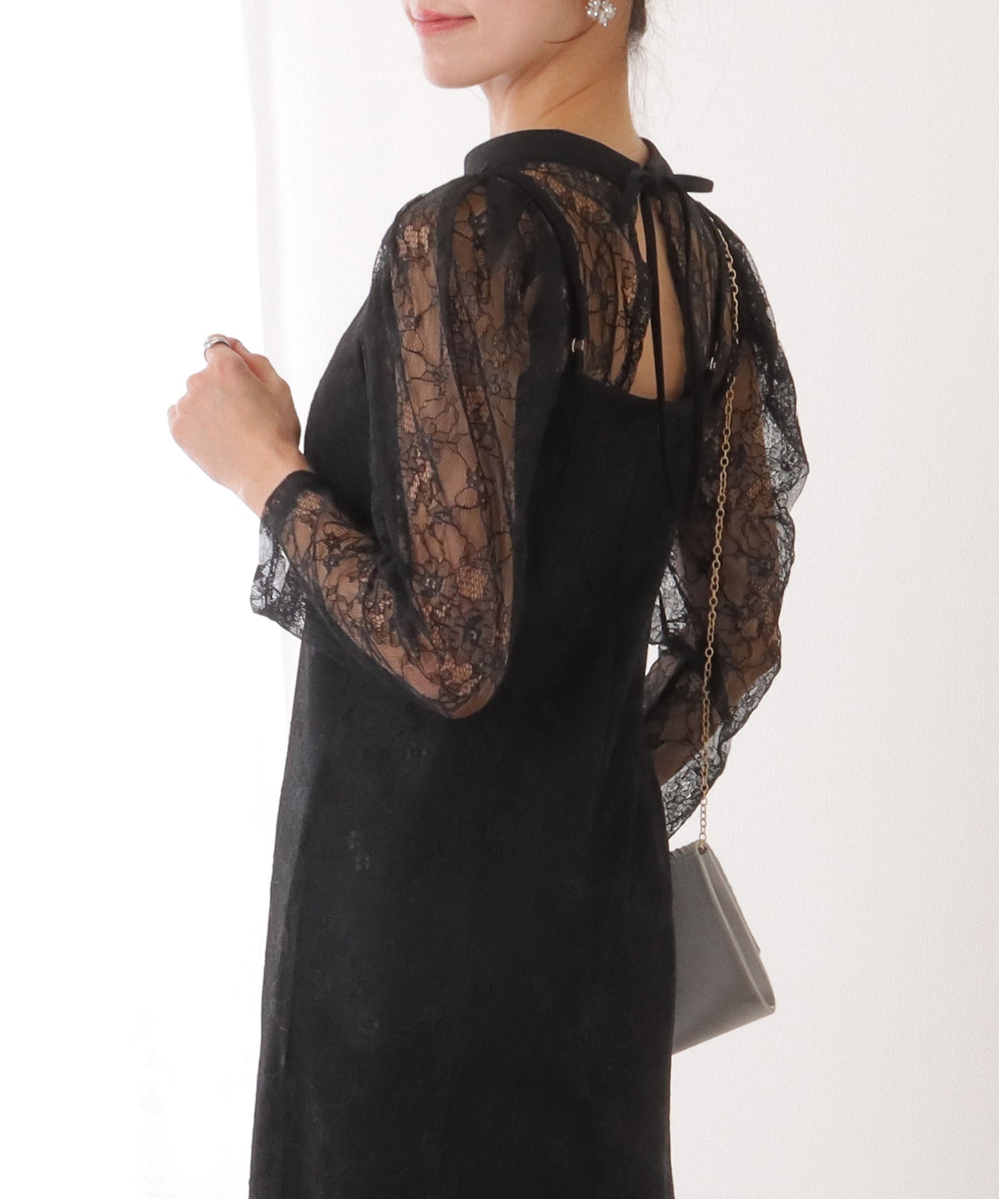 3WAY レース ボレロ付き キャミソール ワンピース