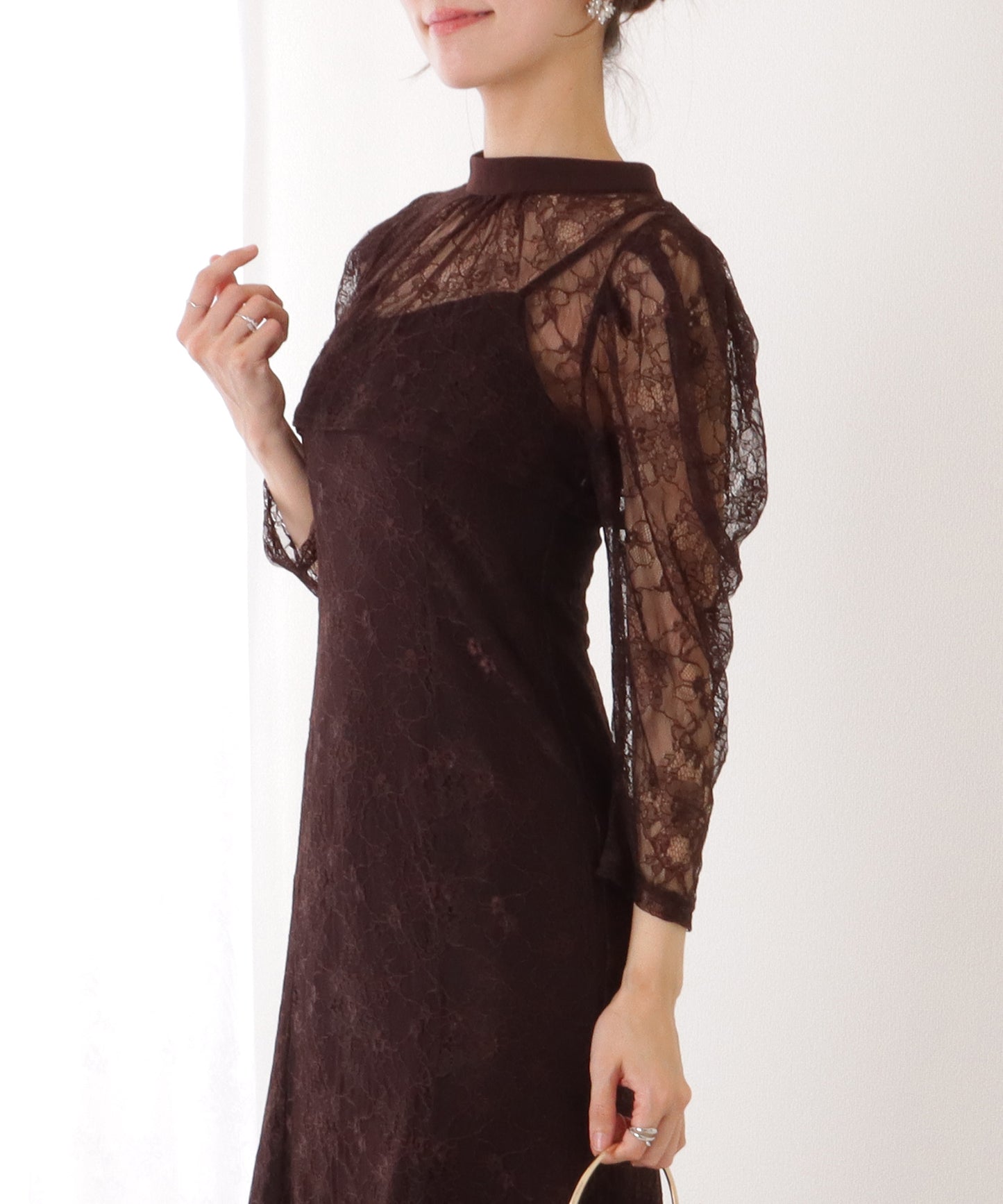 3WAY レース ボレロ付き キャミソール ワンピース